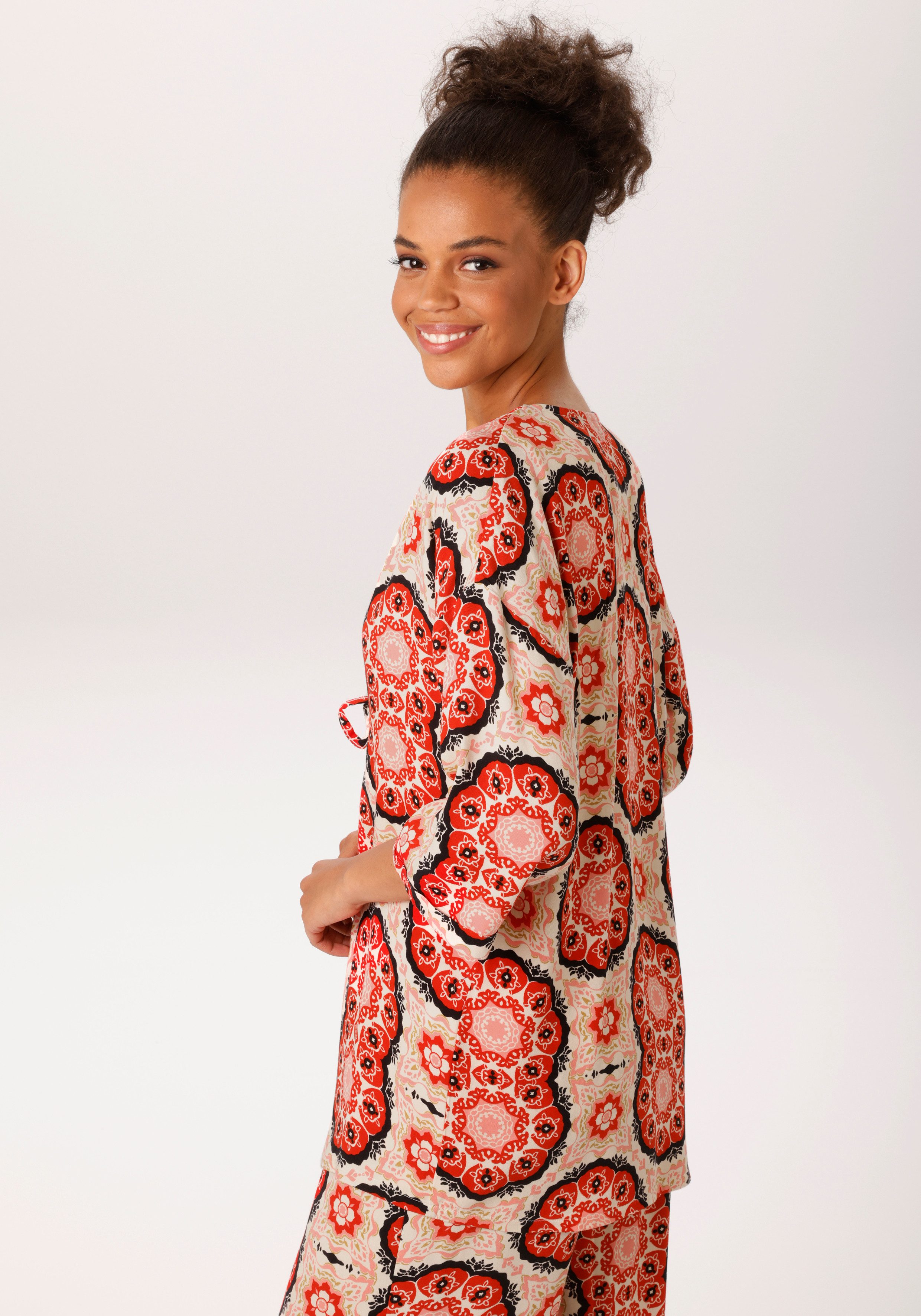 Aniston CASUAL Blusenkimono mit fantasievollem Mandala-Druck - NEUE KOLLEKT günstig online kaufen