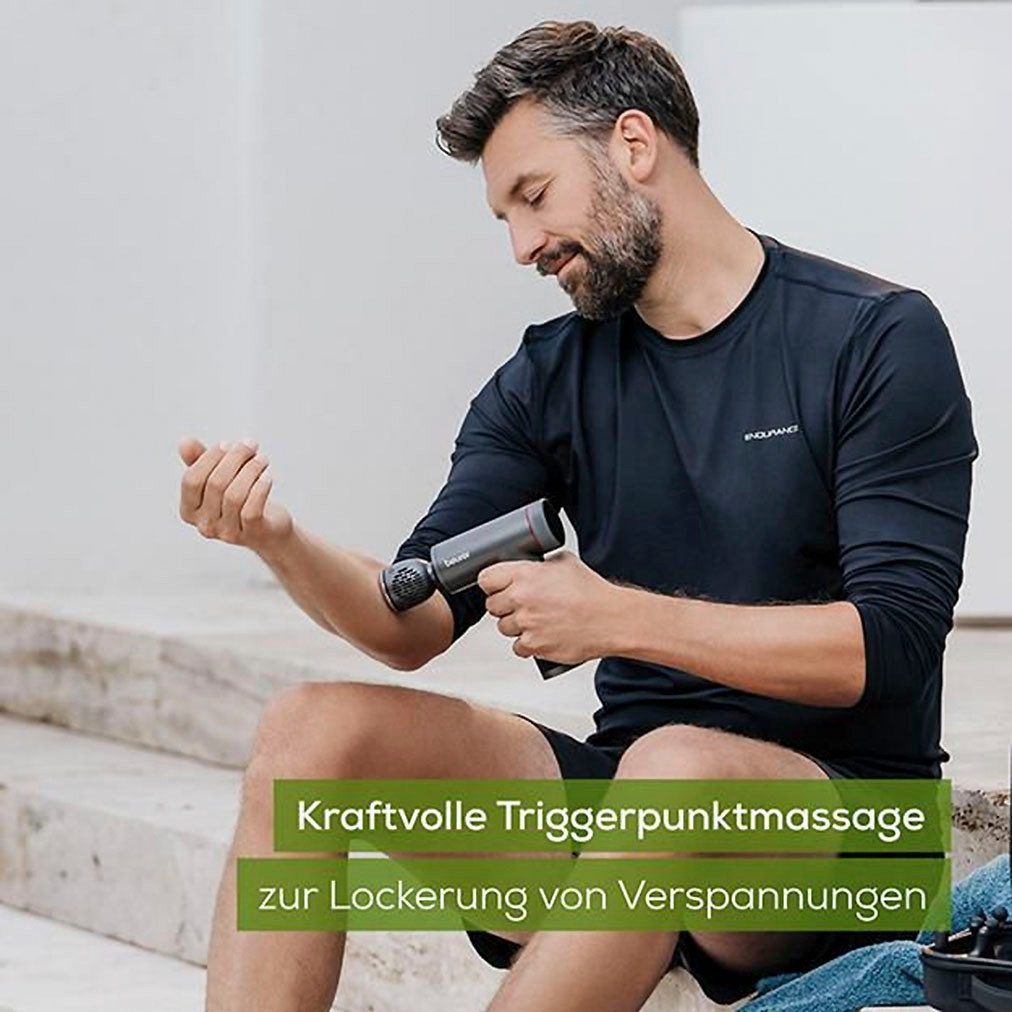 BEURER Massagepistole MG 195 Hot & Cold, mit Wärme- und Kältefunktion, Kraftvolle Triggerpunktmassage gegen Verspannungen und Schwellungen