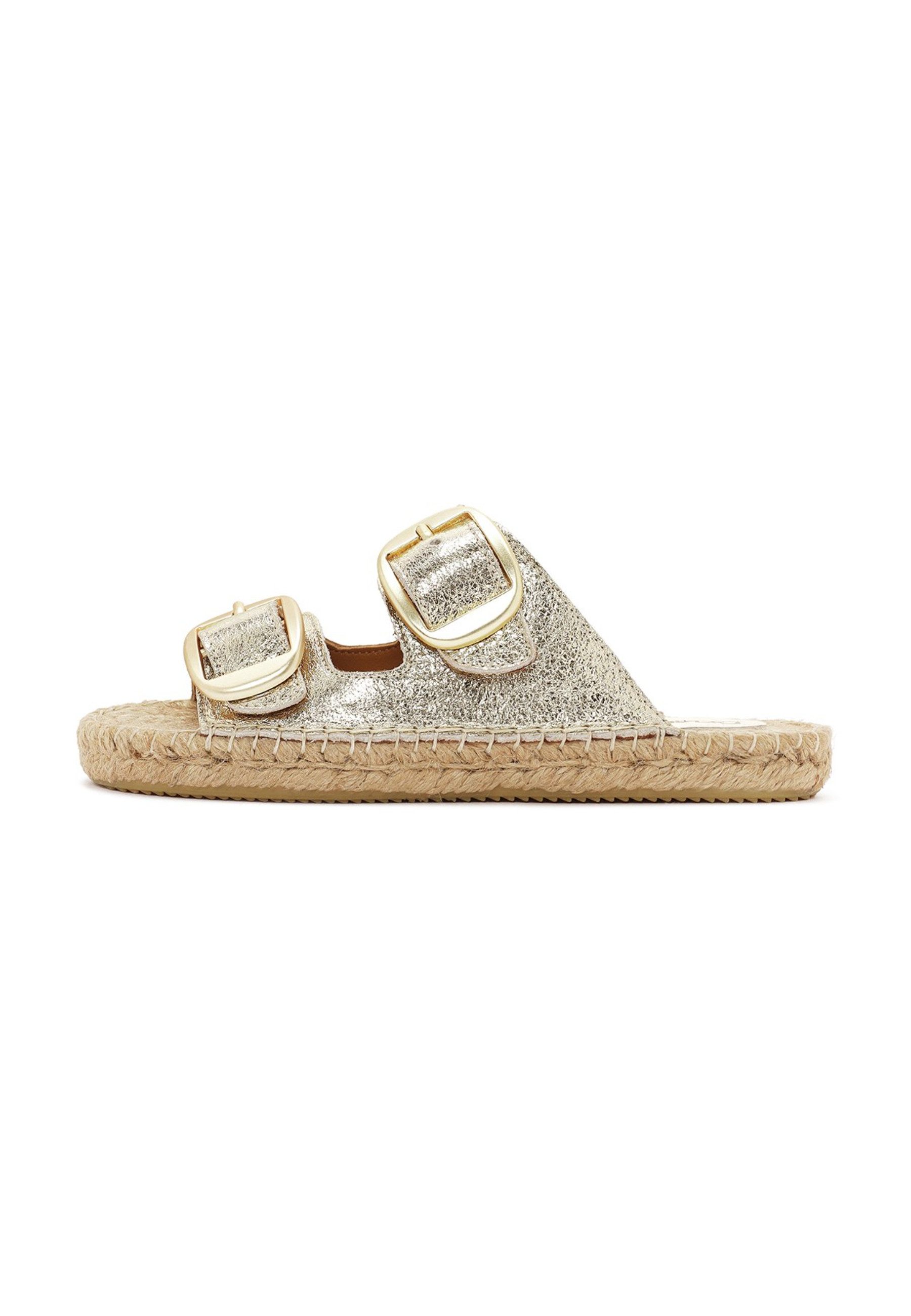 Derimod Pantoletten aus Leder Espadrille