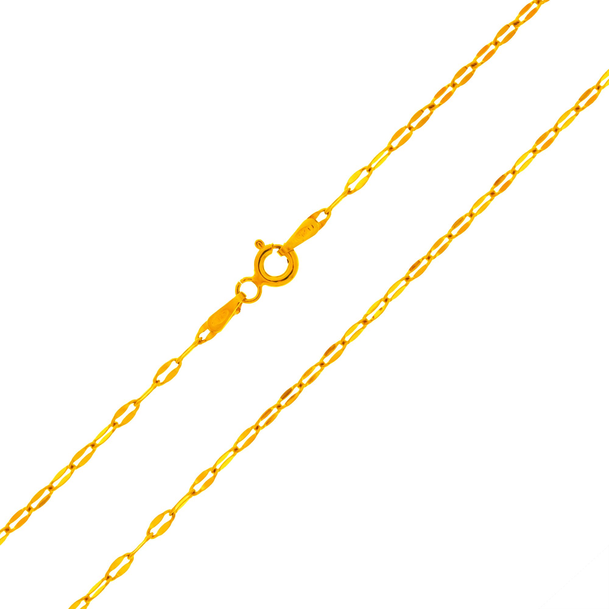 Silberkette Cavill elegante 925er Sterlingsilber Kette, vergoldet, 45 cm