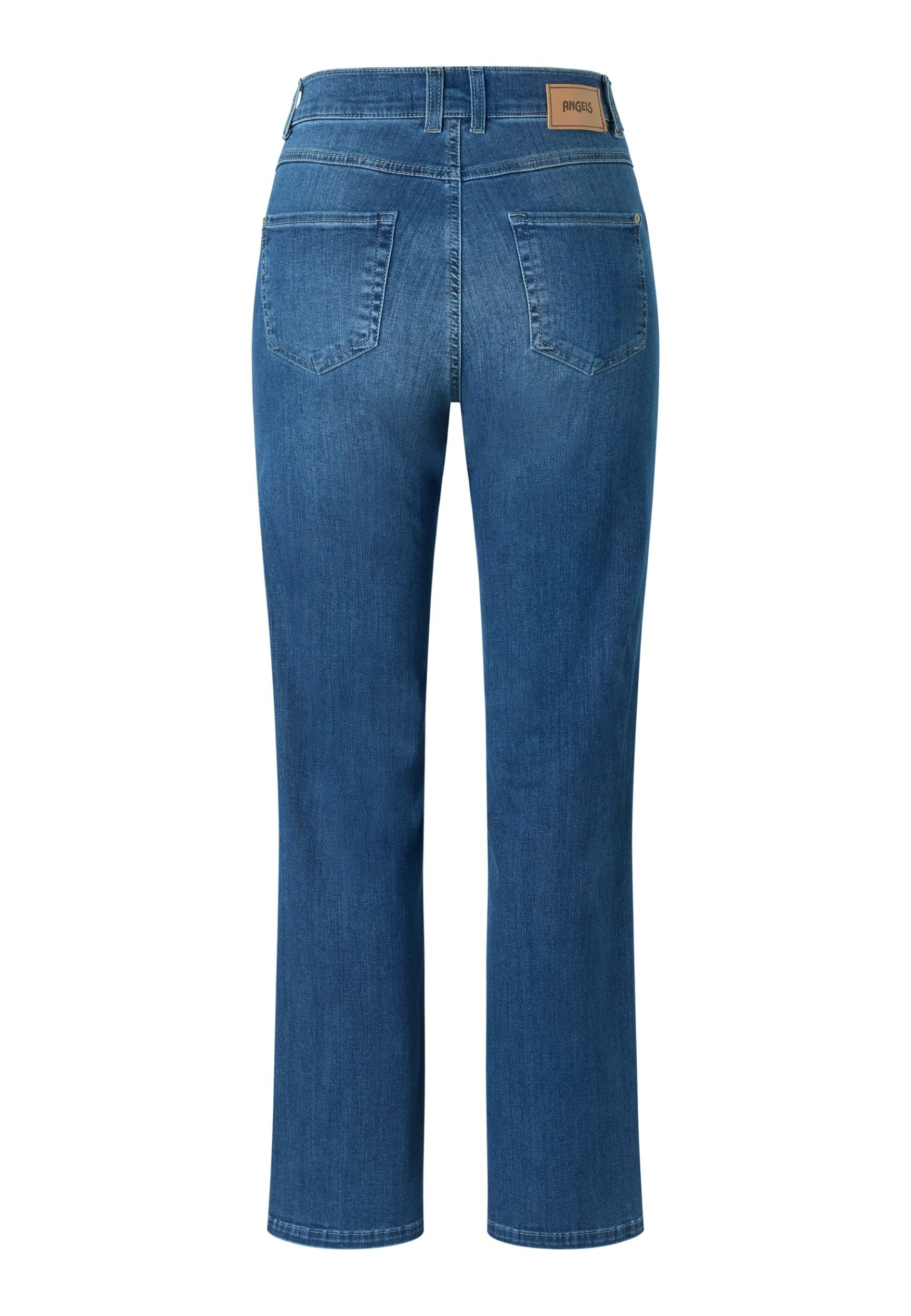 ANGELS Gerade Jeans LARA - Basic Jeans - Used Wash - Hose - Straight Leg - Straight Fit