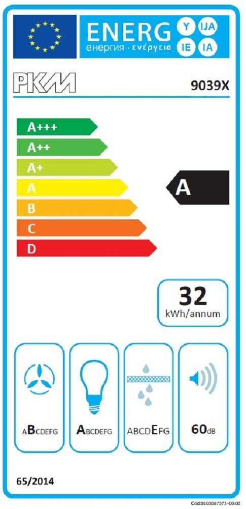 Energieeffizienzklasse: 