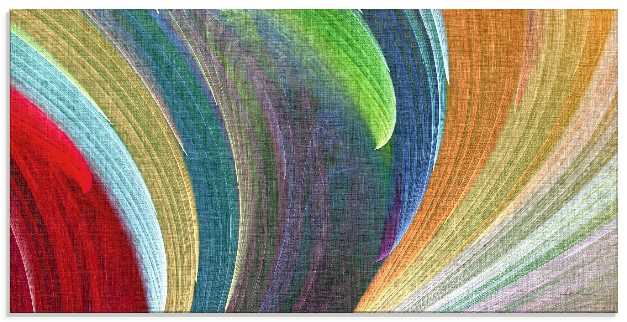 Glasbild Windwellen III