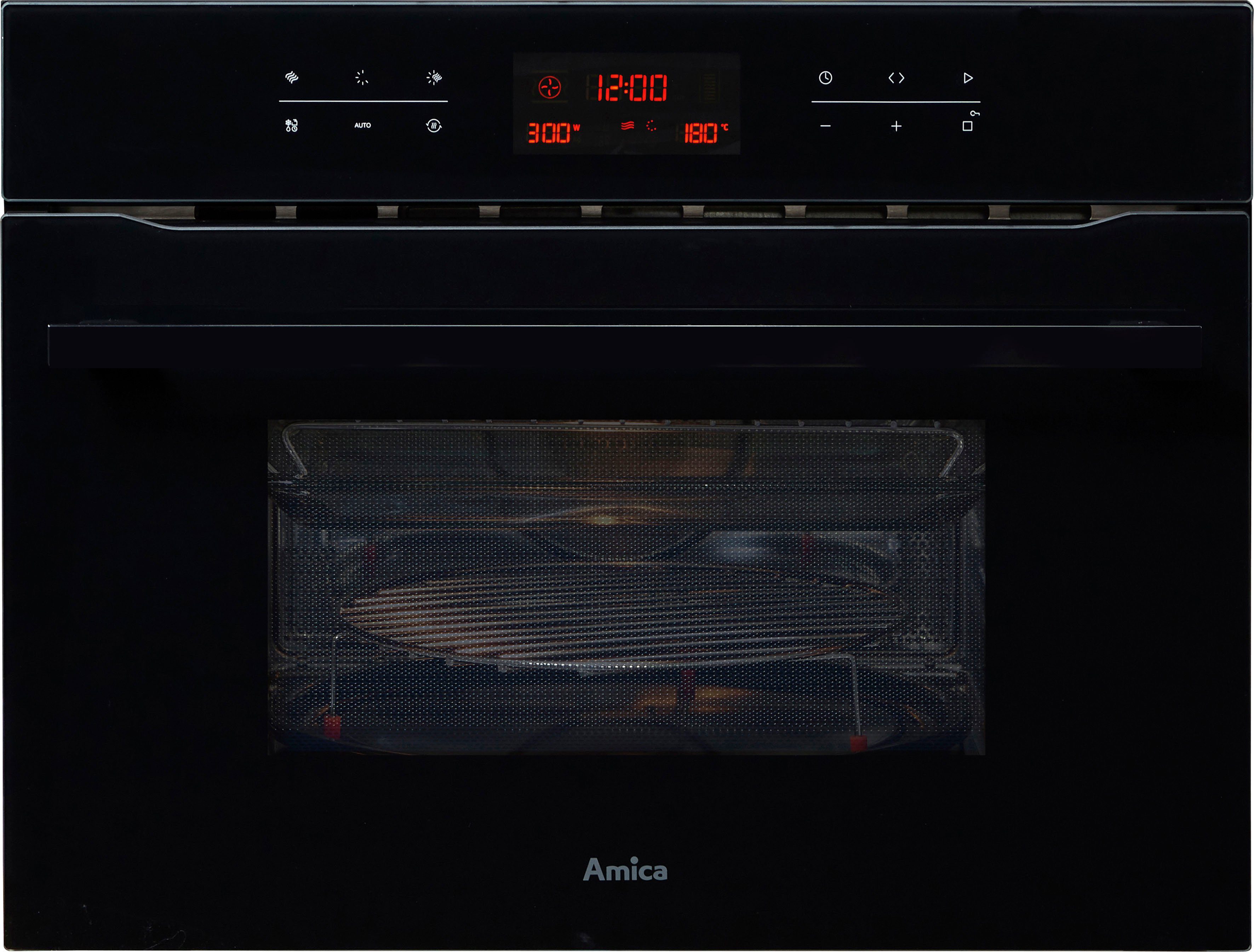 Amica Backofen mit Mikrowelle EBC 841 600 S, Platzsparender Komfort für schnelles und vielseitiges Kochen