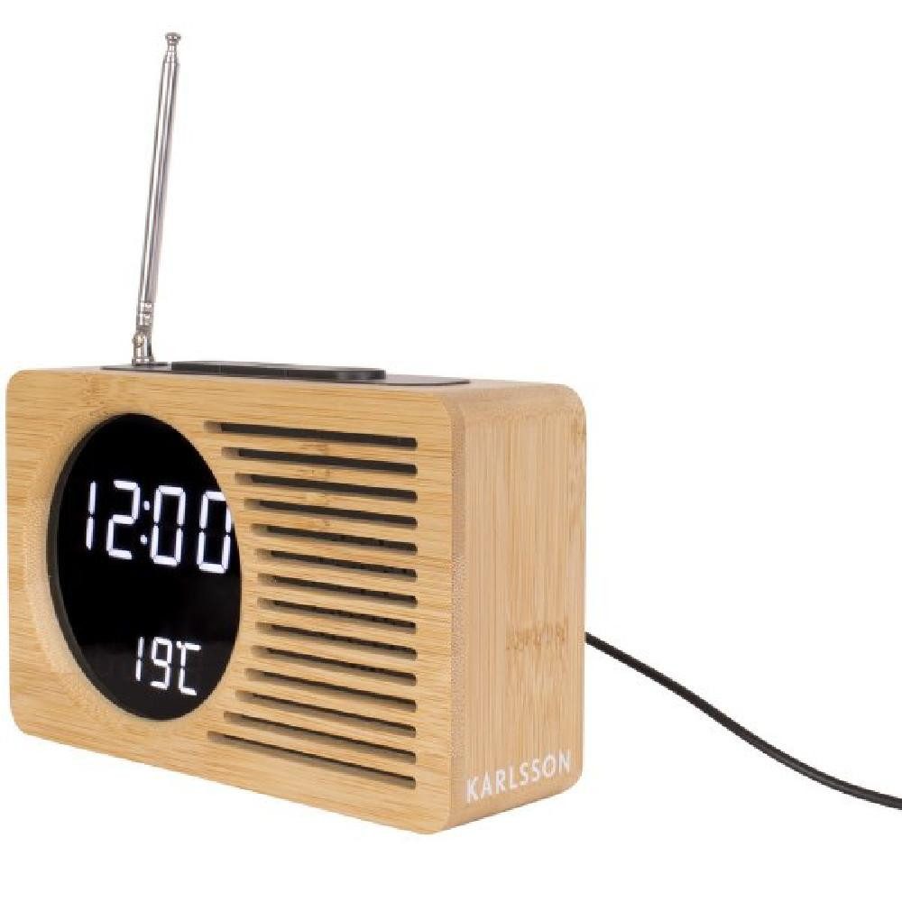 Karlsson Radiowecker Radiowecker Retro Radio Bamboo