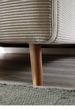 meise.möbel Holzbett Polsterbett Mattis Cord, beige, 140/160/180 x 200 cm, verschiedene