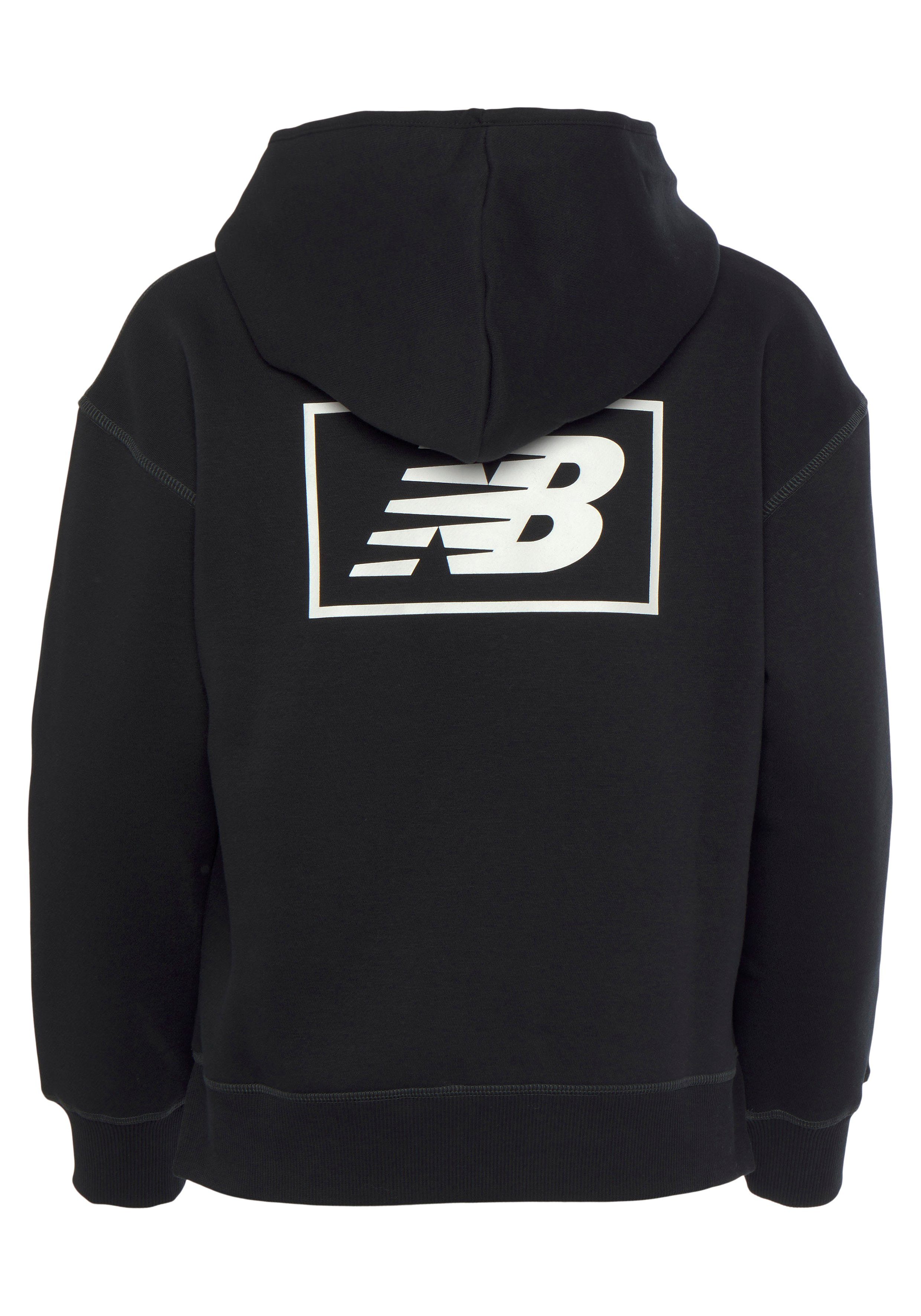 Kapuzensweatshirt Balance Fleece black Essentials Hood New Back Brushed