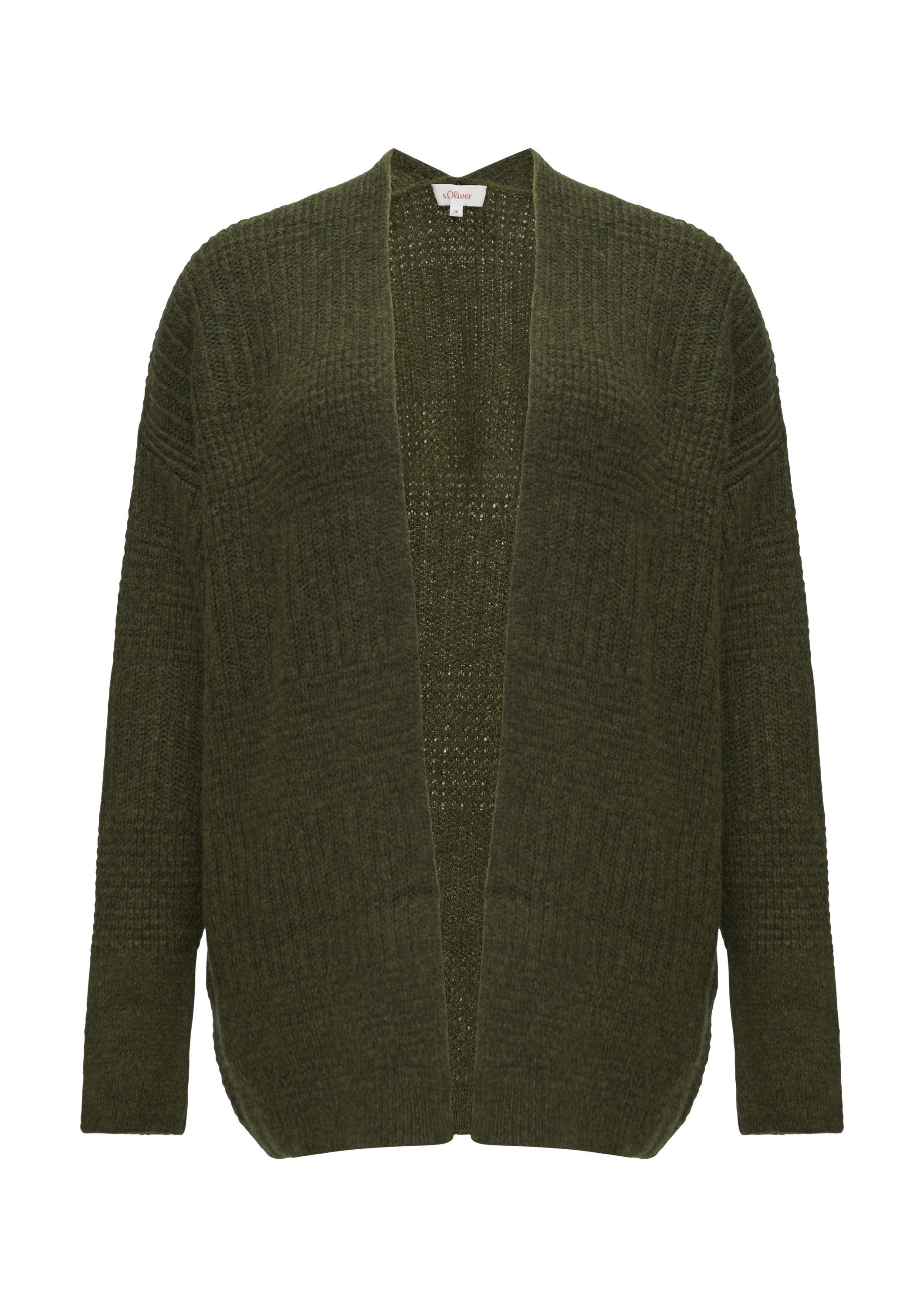 s.Oliver Cardigan Strickjacke Flauschige Strickjacke in Oversize günstig online kaufen