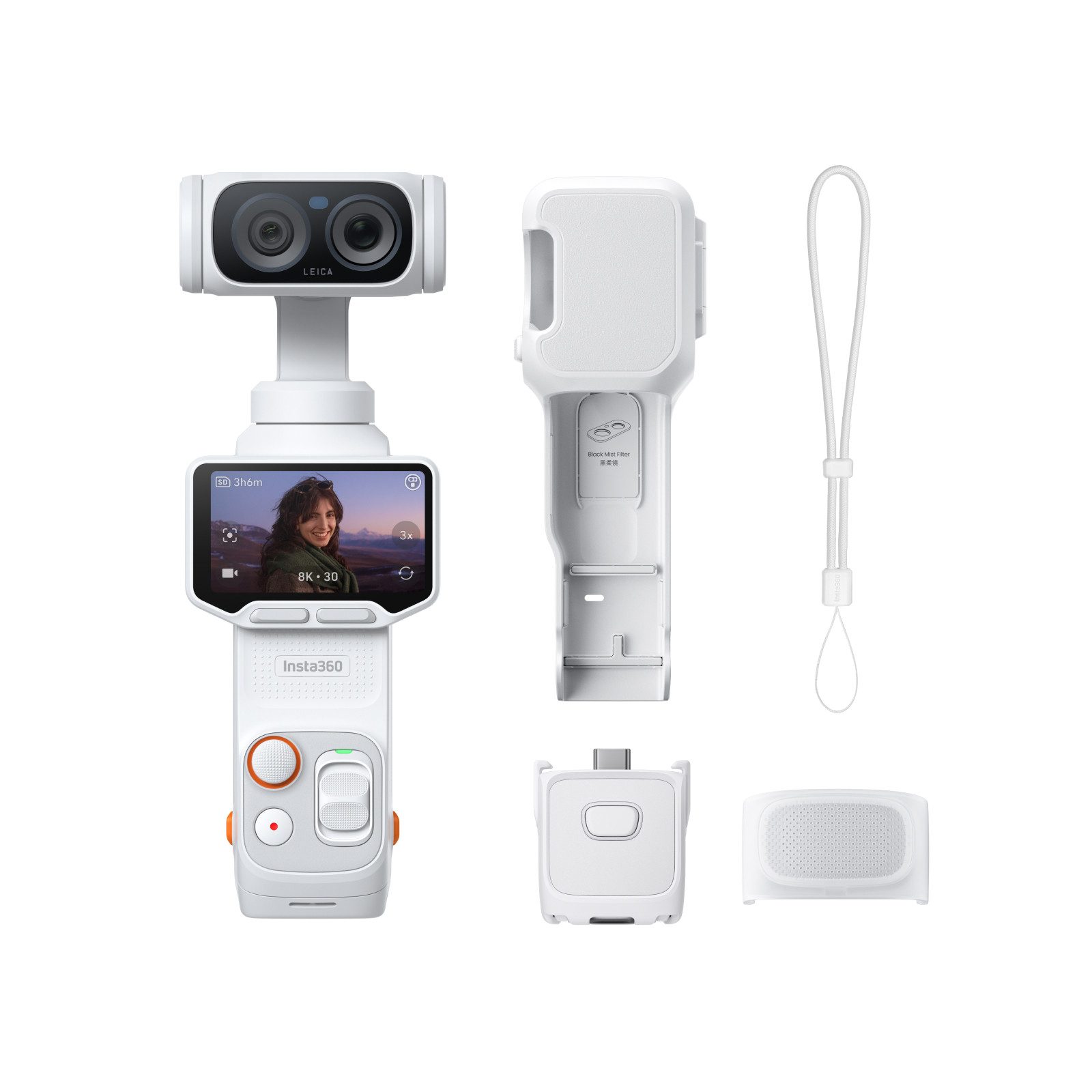 Insta360 Insta360 Luna Ultra – 8K Vlogging-Kamera mit Zwei Leica Objektiven Action Cam (8K, WLAN (Wi-Fi), Bluetooth)