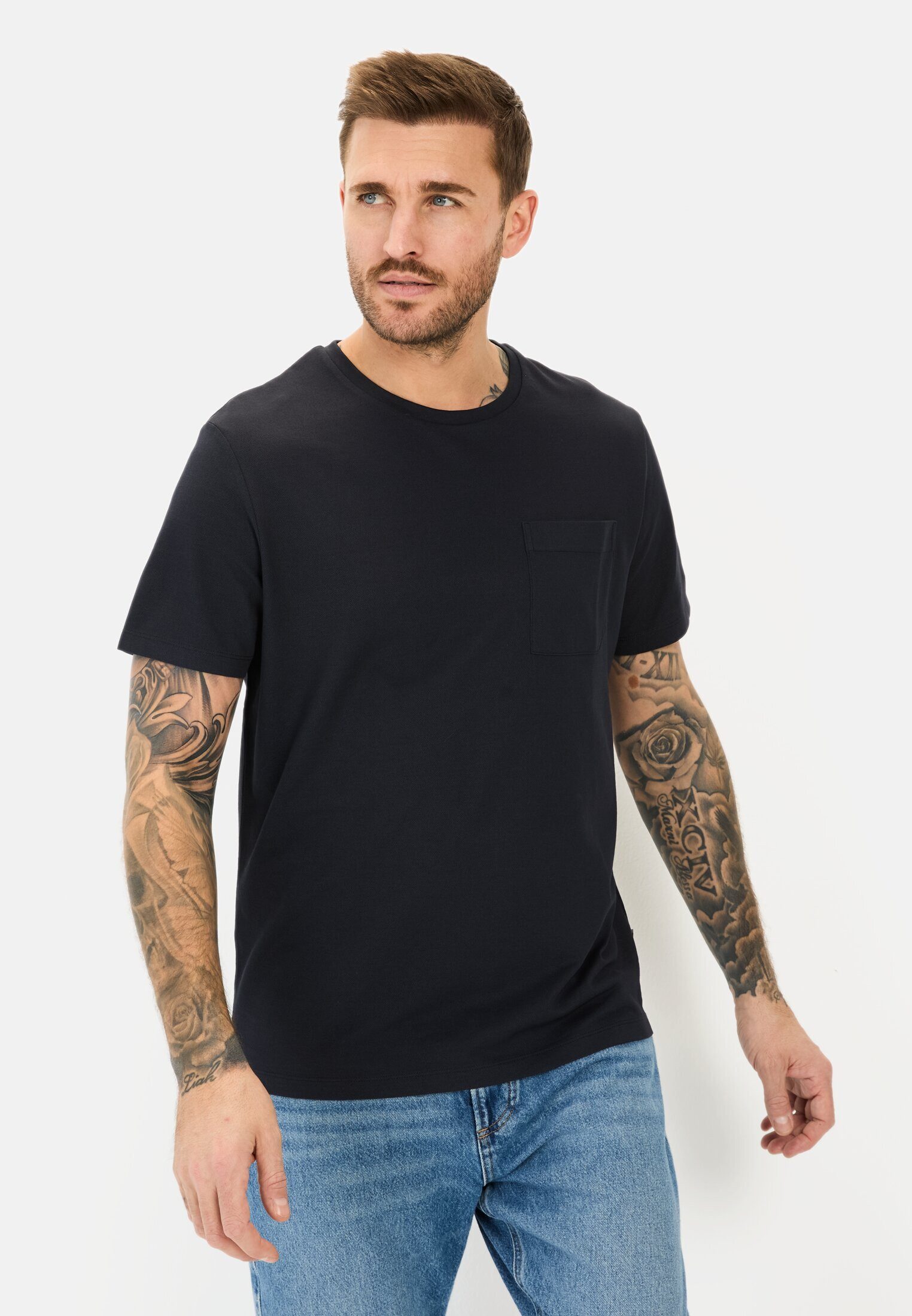 T-Shirt mit Brusttasche