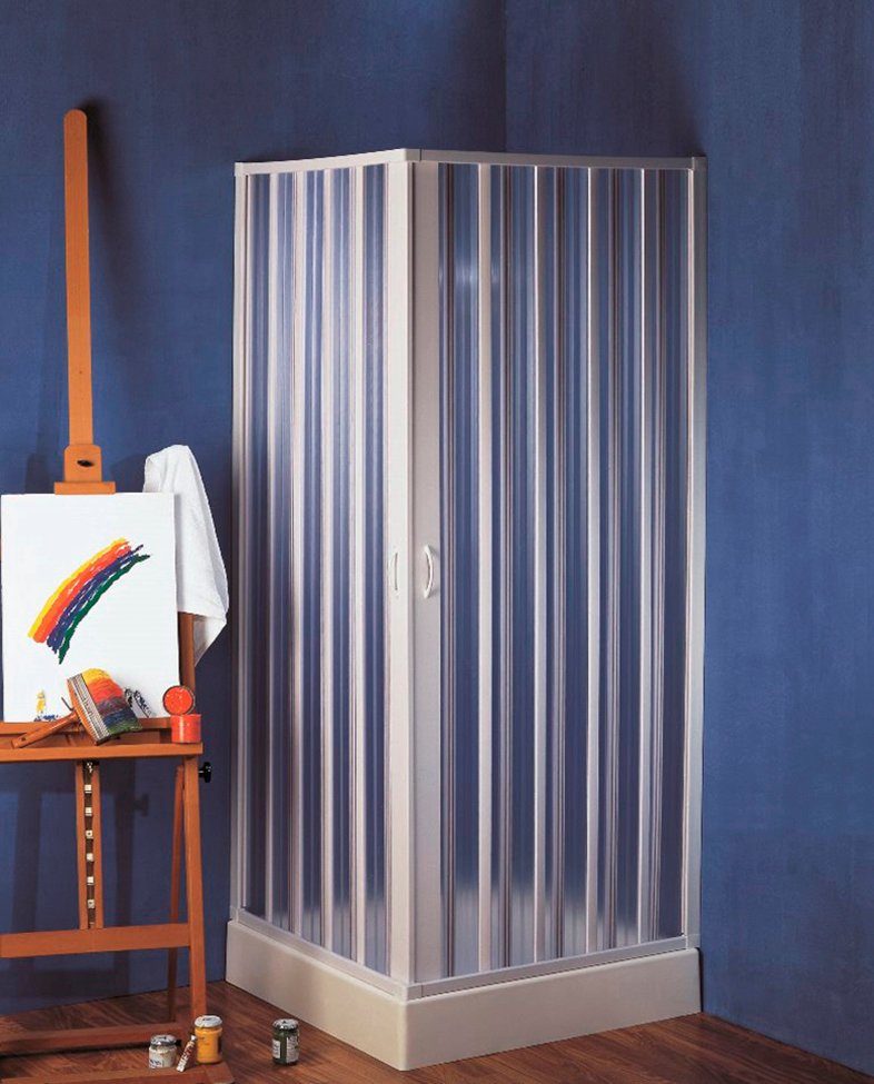 Forte Eckdusche Bari, BxT: 80x80 cm, Kunststoff, extra großer Einstieg, im günstig online kaufen