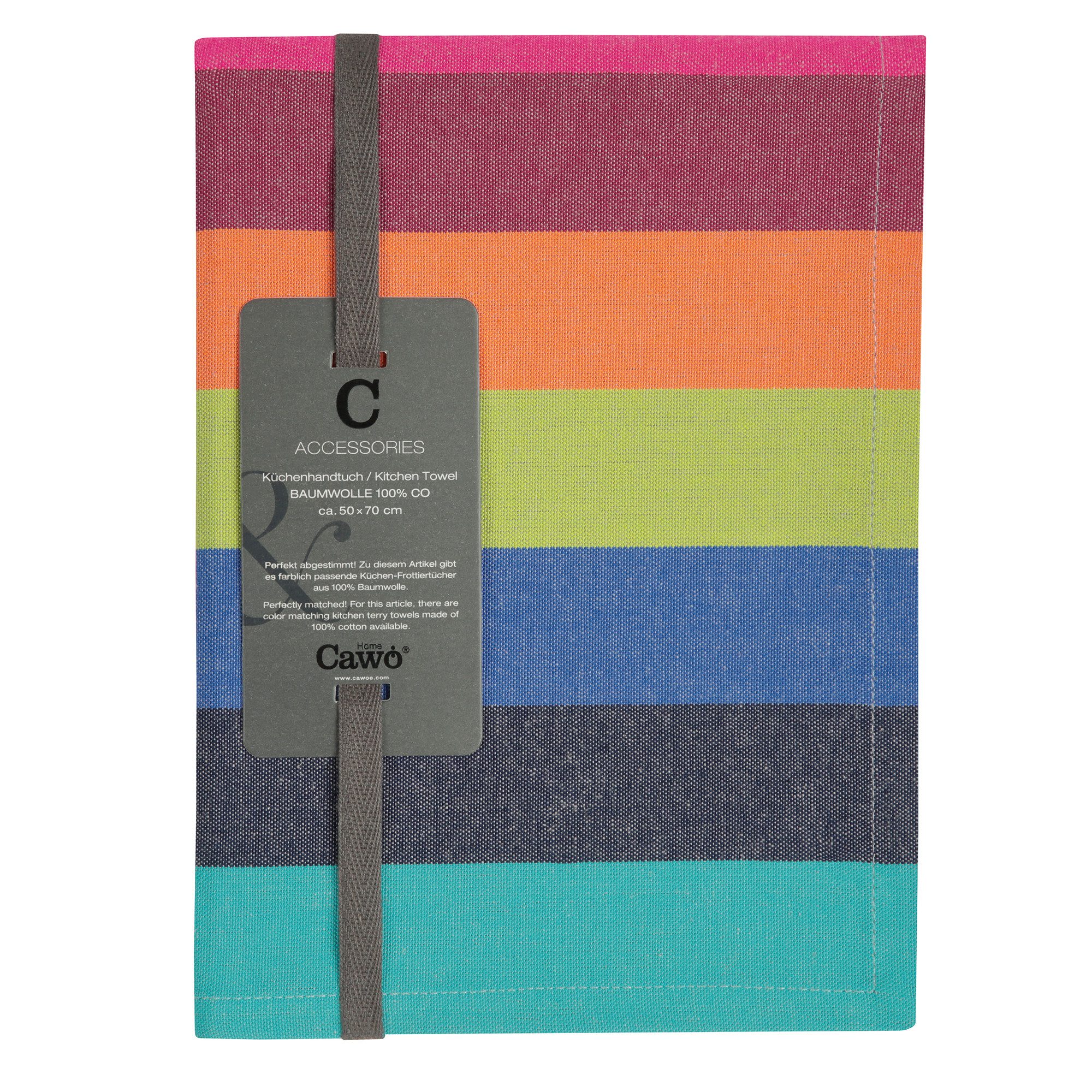 Cawö Home Geschirrtuch Cuisine Lifestyle Blockstreifen 7058, (1-tlg) günstig online kaufen