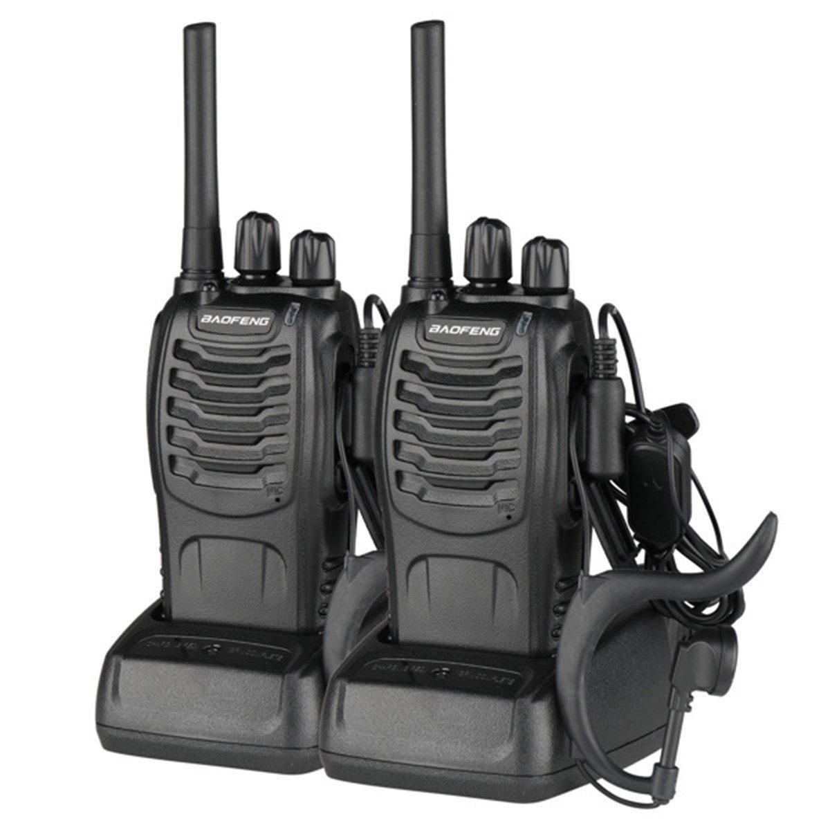 Walkie Talkie 2 Stück Walkie-Talkie BF-88E 1500mAh Ultra-long Standby