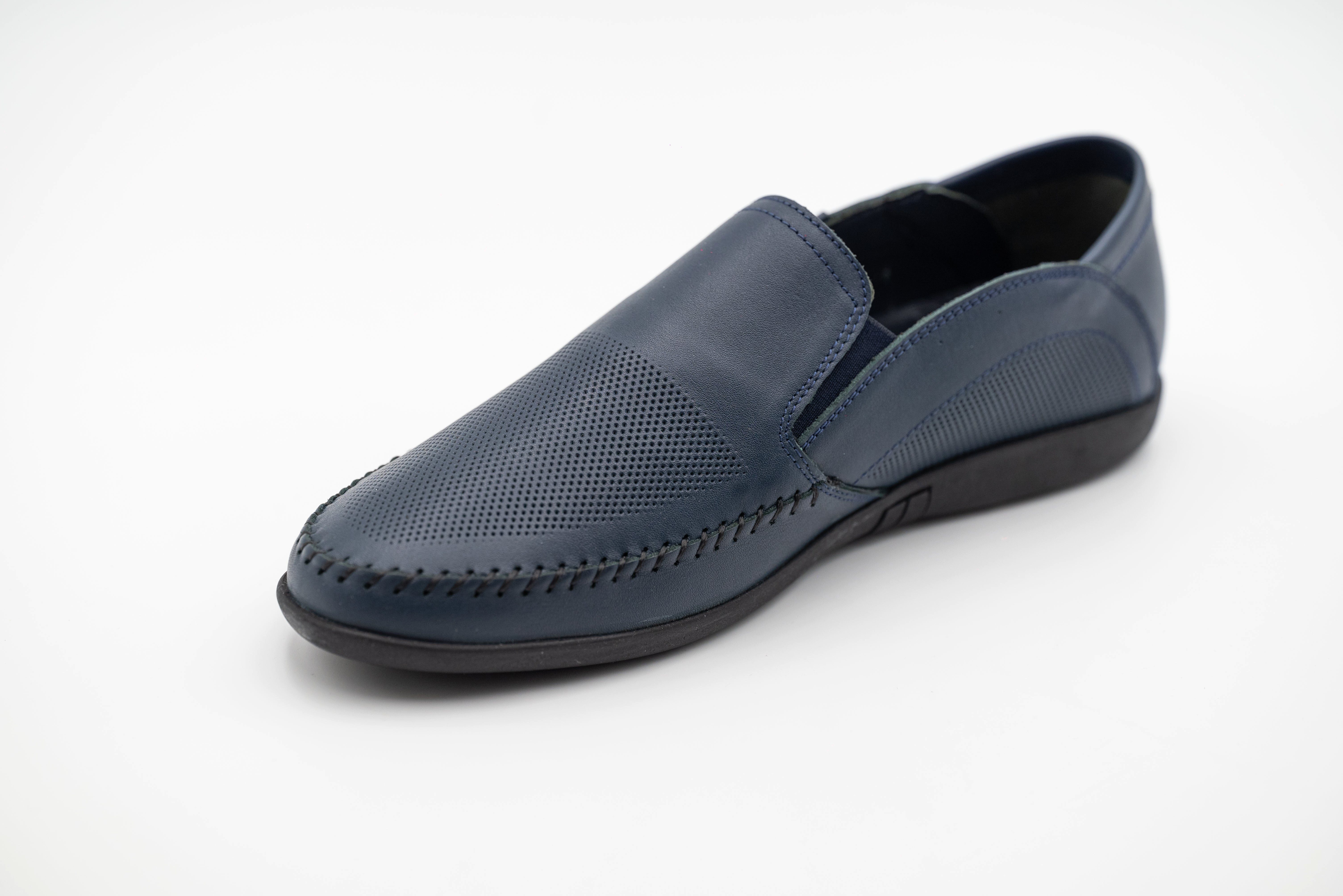 LaMarta Blau herren leder Mokassins, Büroschuhe, günstig online kaufen