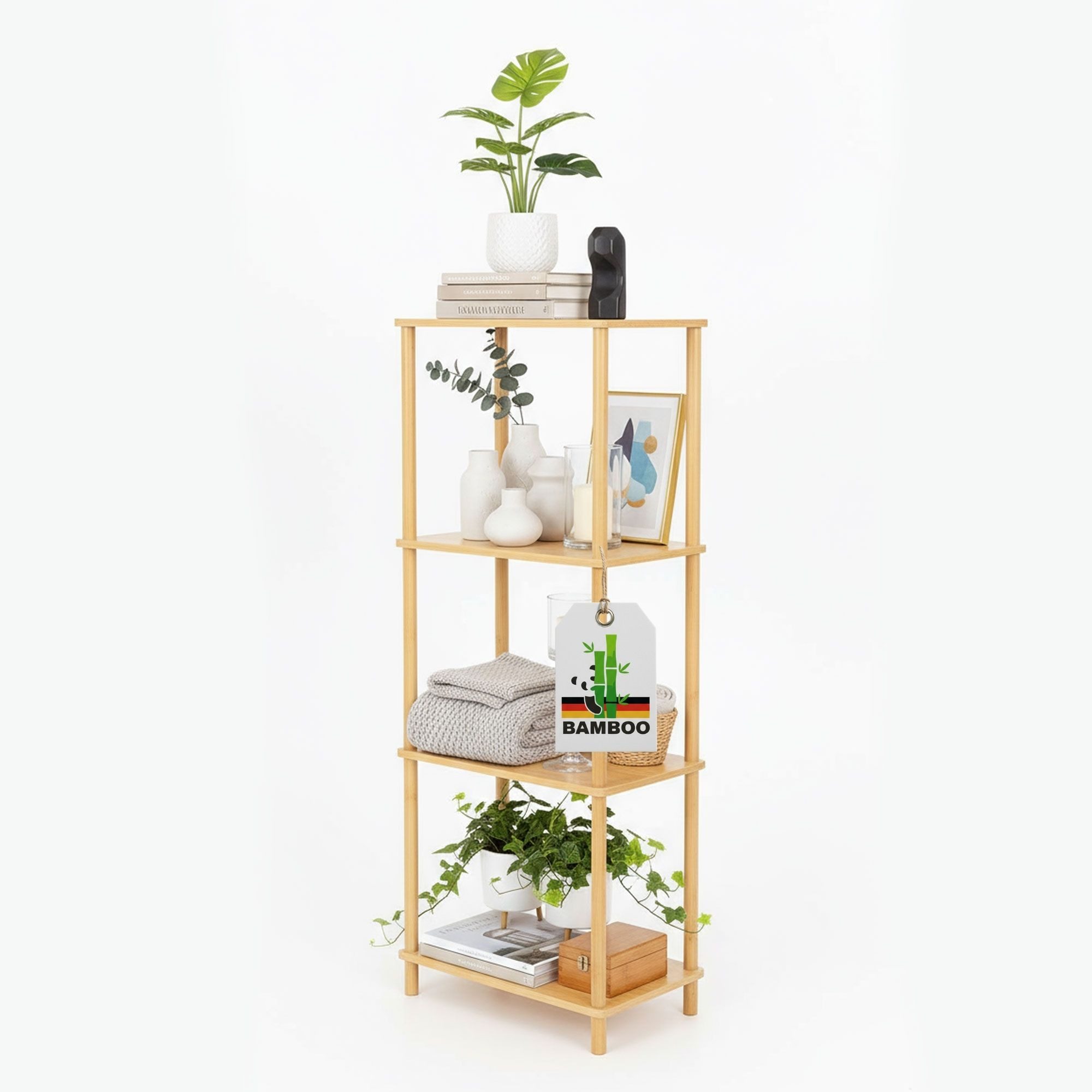 Allyson Standregal Allyson® Bambusregal 3/4/5 Etagen - Schmales Bad- & Stan günstig online kaufen