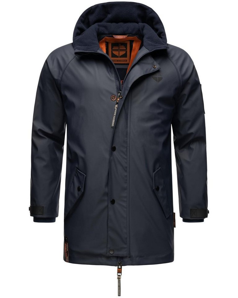 Stone Harbour Regenjacke Rihaa Gummierter Regenparka mit  Fleece-Innenfutter, Der perfekte Begleiter für alle Aktivitäten &  Wandertouren