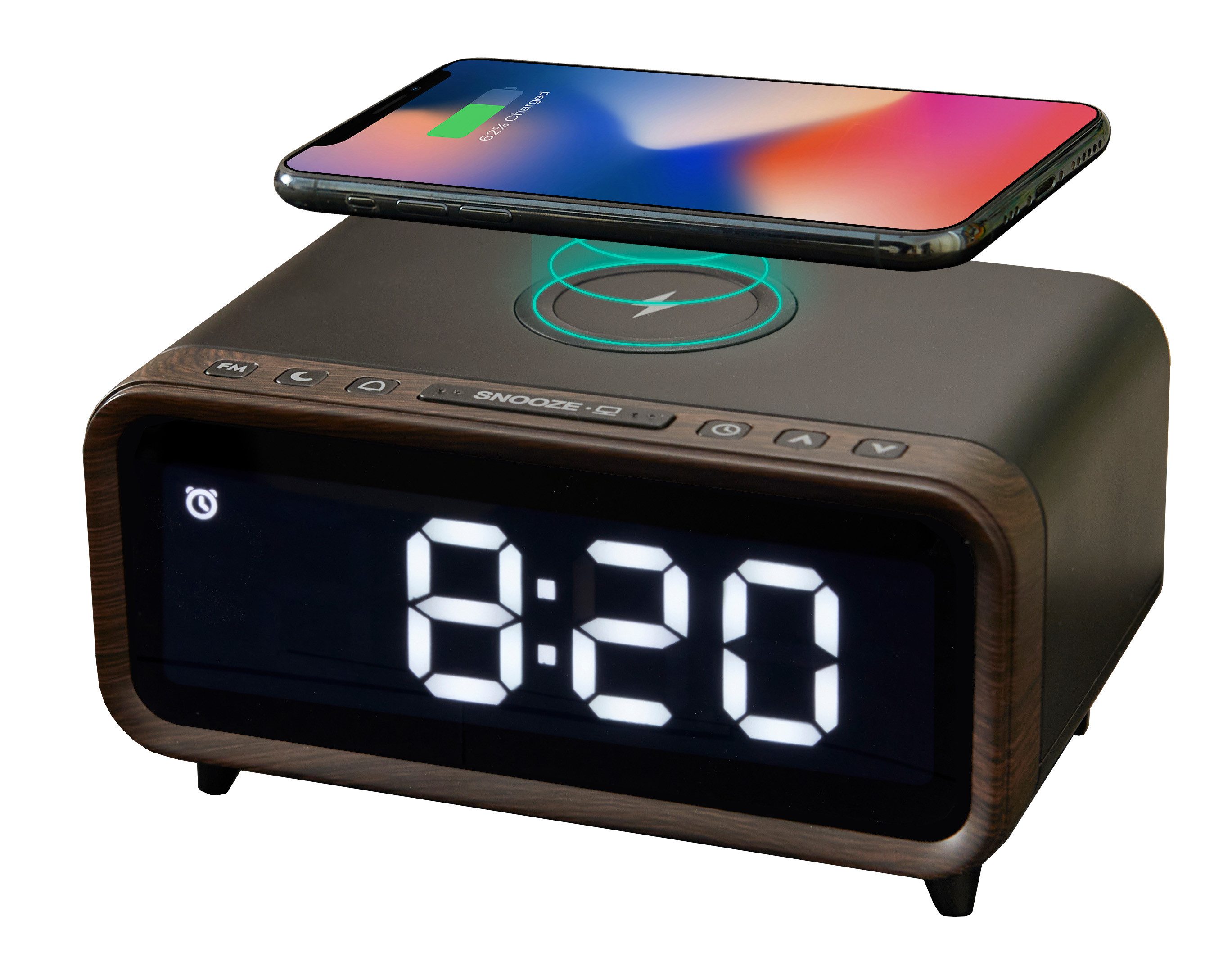 Northpoint Radiowecker DAB+ mit Kabelloser Ladestation Nachtlicht USB-Ladea günstig online kaufen