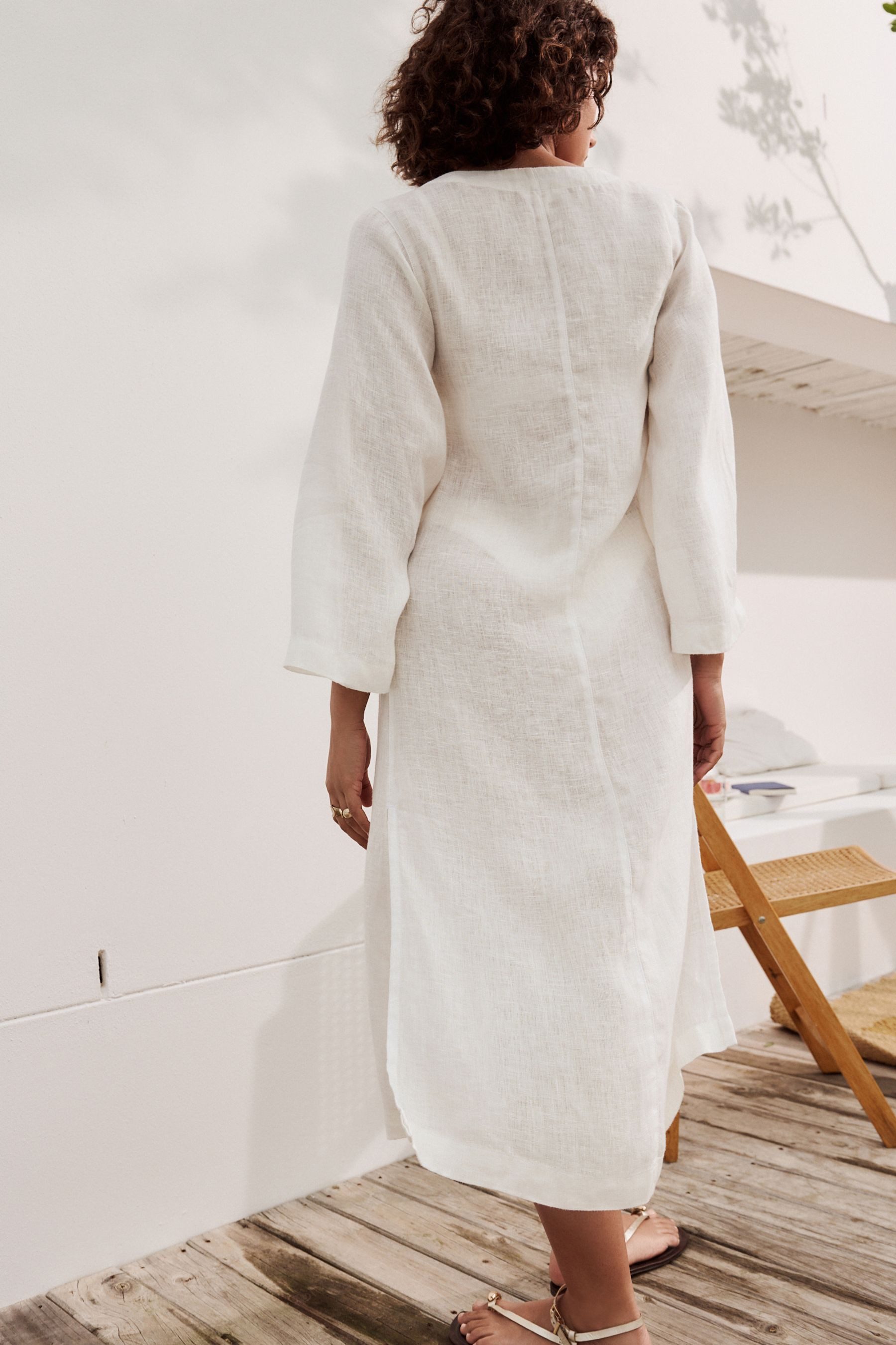 Next Strandkleid Strandbluse aus 100 % Leinen günstig online kaufen