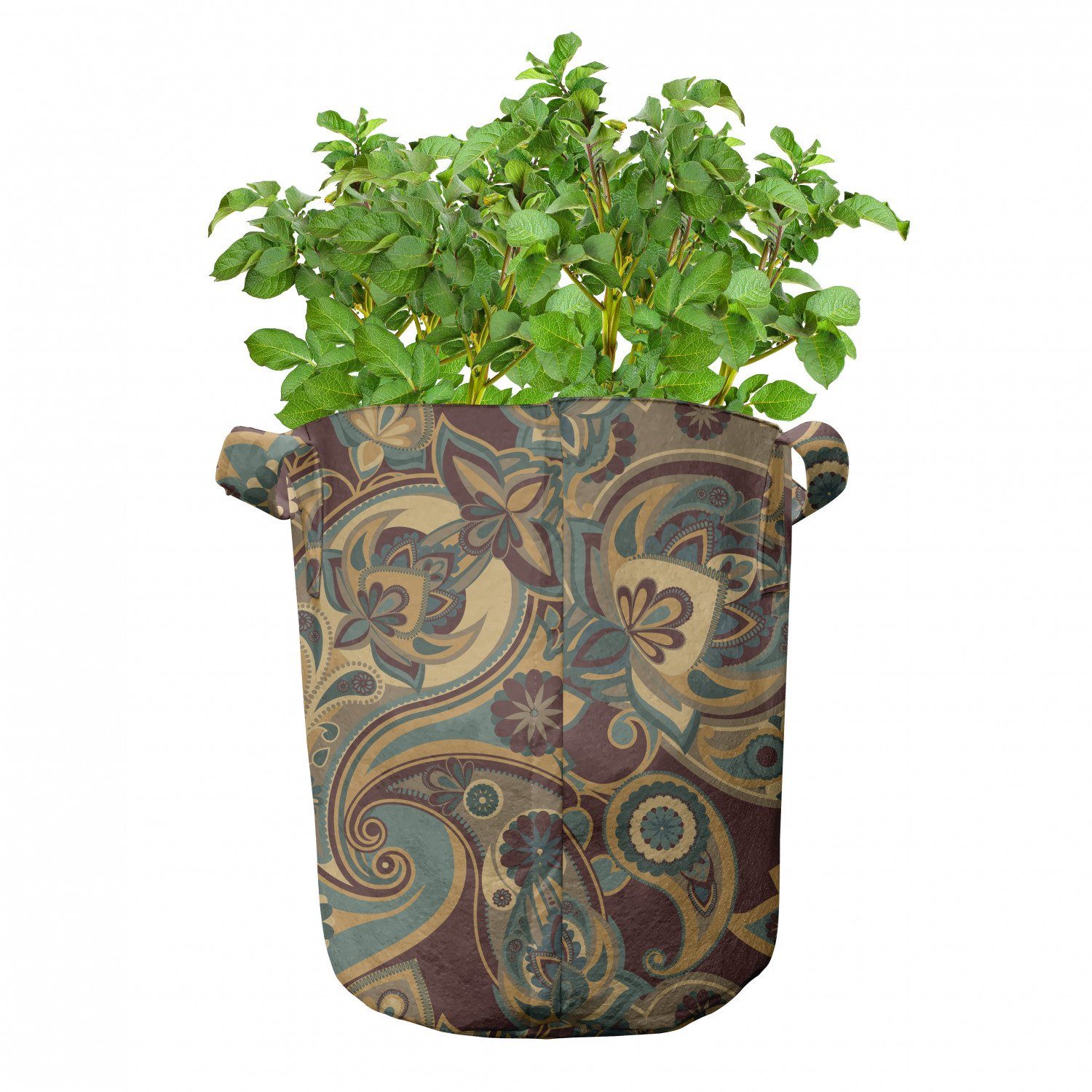 Pflanzkübel Griffen Pflanzen, Röschen Stofftöpfe für Hippie Persian mit Abakuhaus Paisley hochleistungsfähig