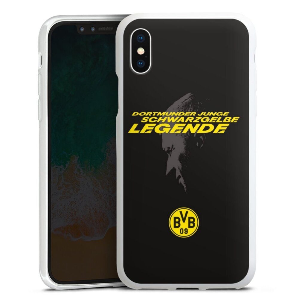 DeinDesign Handyhülle Marco Reus Borussia Dortmund BVB Danke Marco Schwarzgelbe Legende, Apple iPhone X Silikon Hülle Bumper Case Handy Schutzhülle