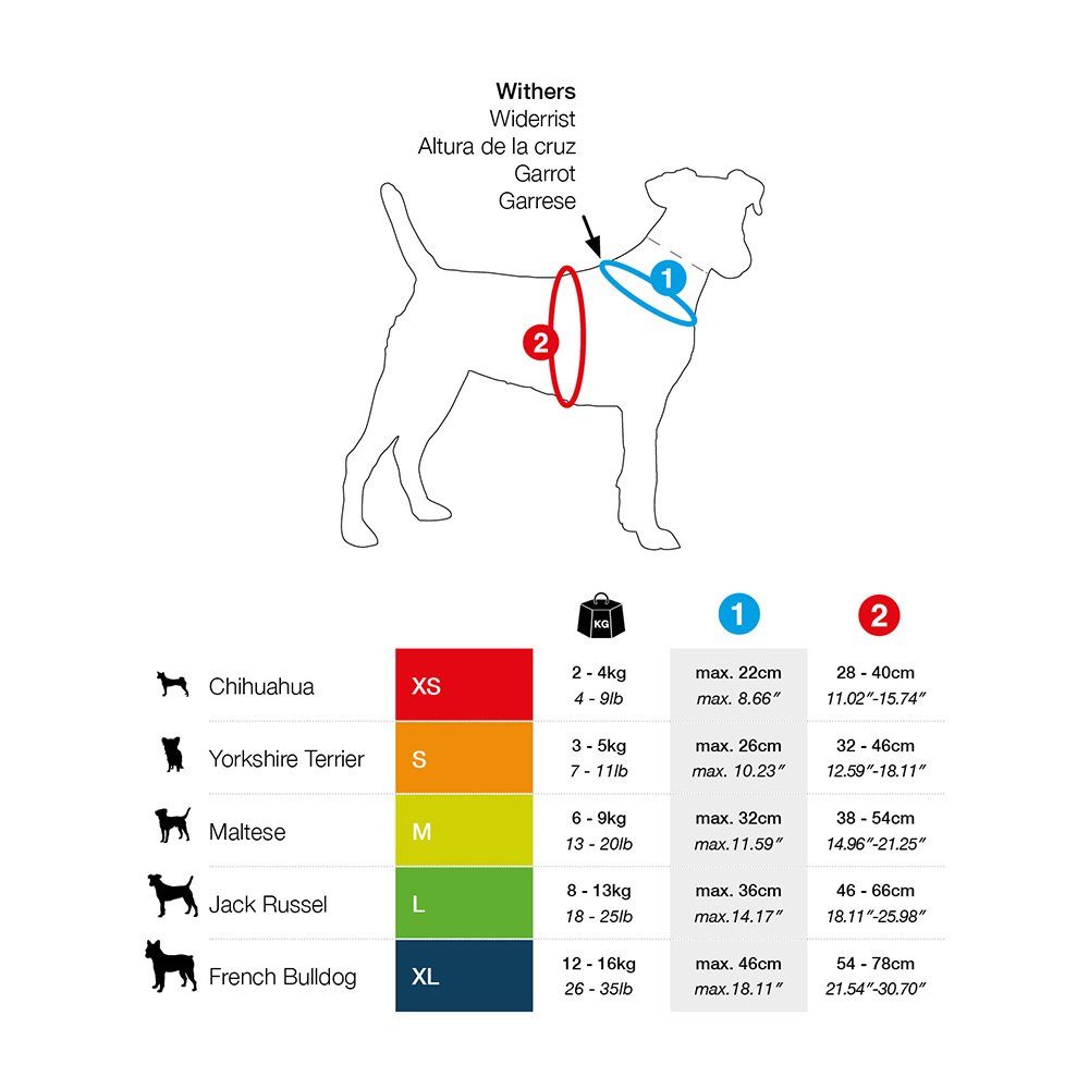 Curli Hunde-Geschirr Basic Geschirr Air-Mesh rot günstig online kaufen