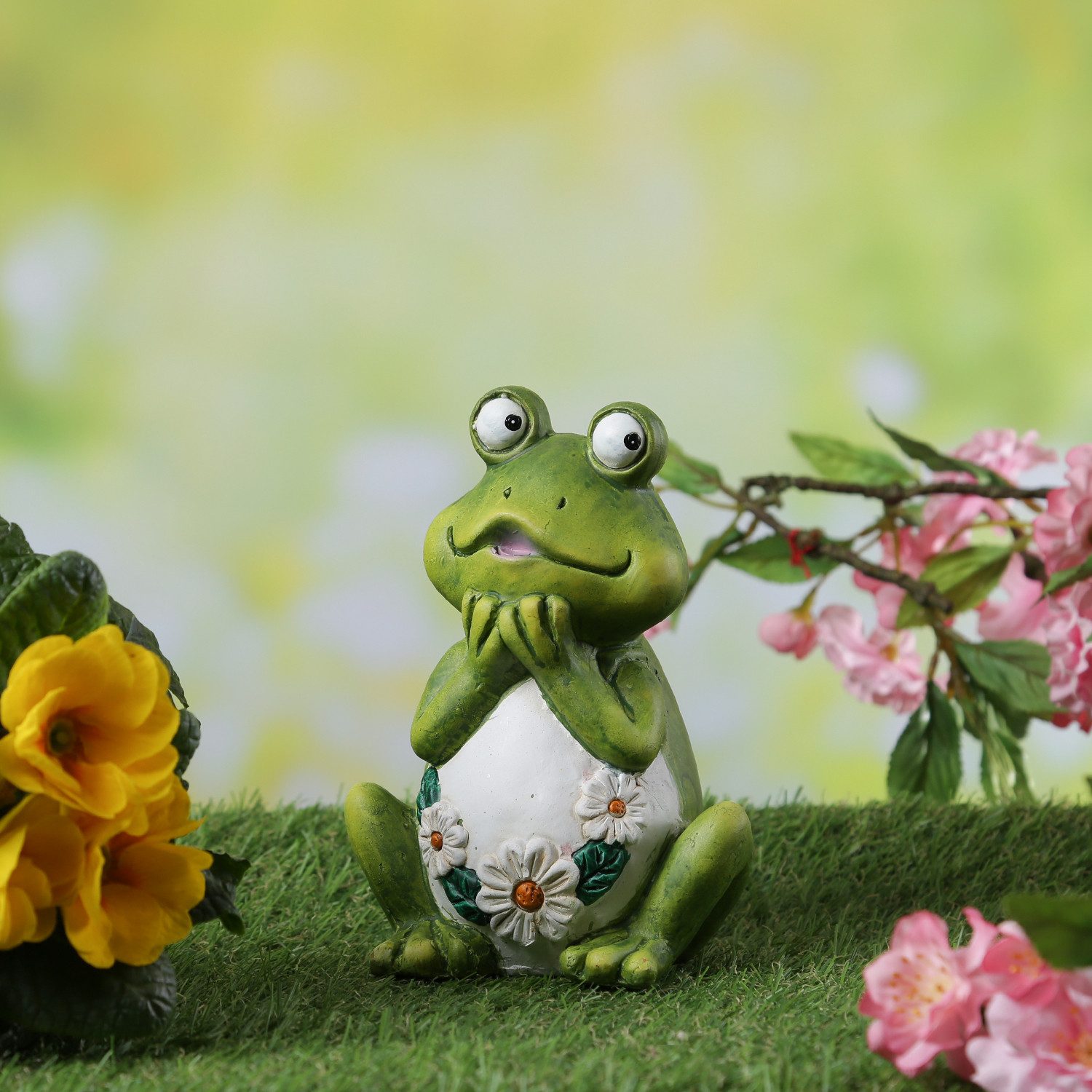 MARELIDA Gartenfigur verträumter Frosch Rosie Dekofigur Tierfigur für Beet günstig online kaufen
