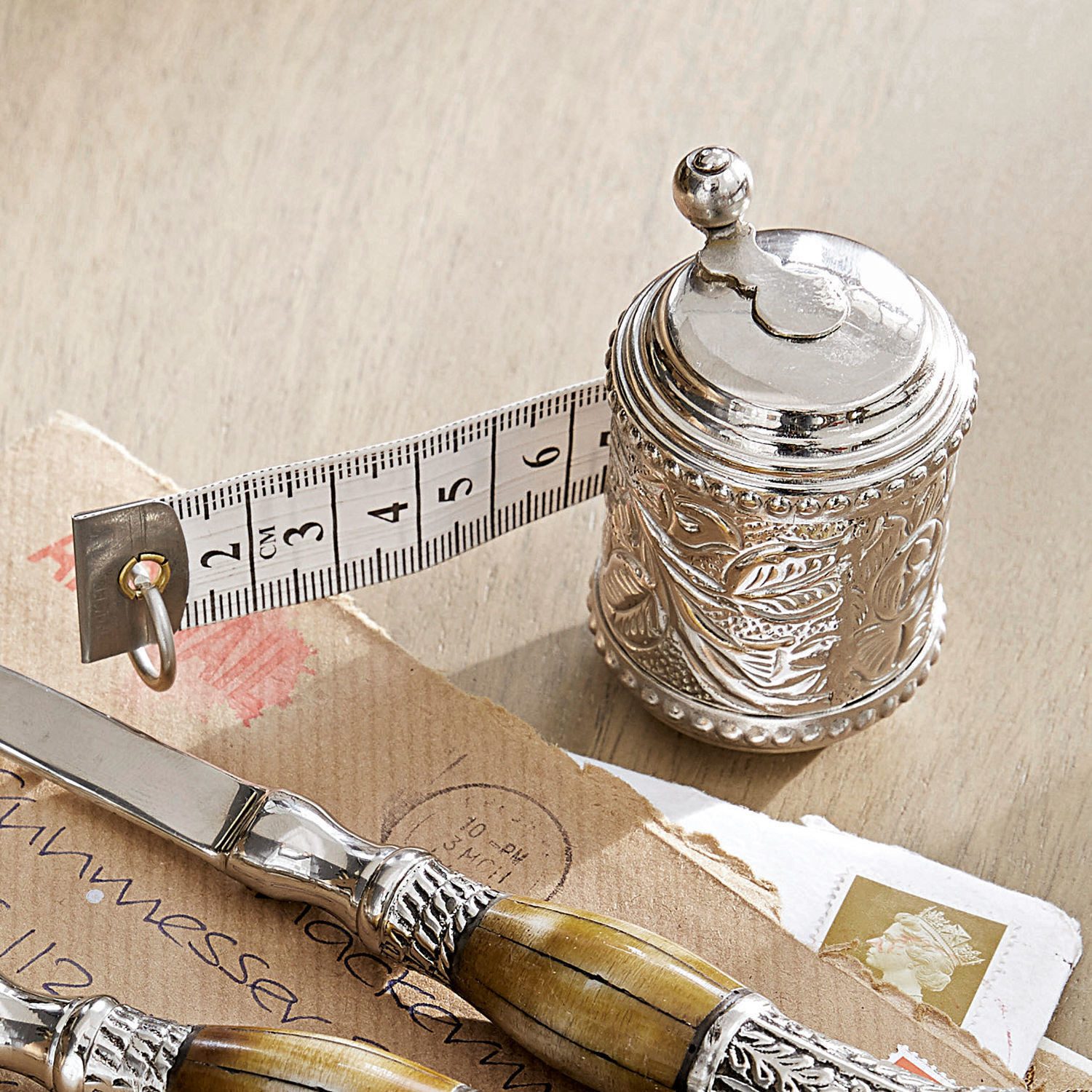 Mirabeau Maßband Maßband Mètre antiksilber