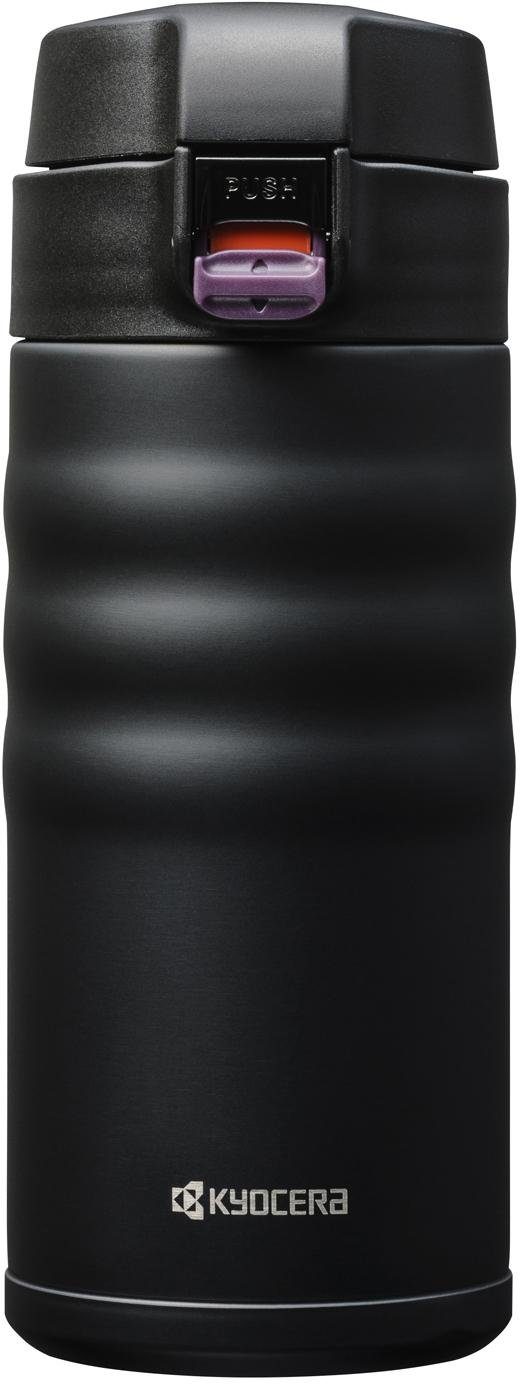 KYOCERA Isolierflasche Flip Top, Fassungsvermögen 350 ml, Höhe 16,5 cm schwarz