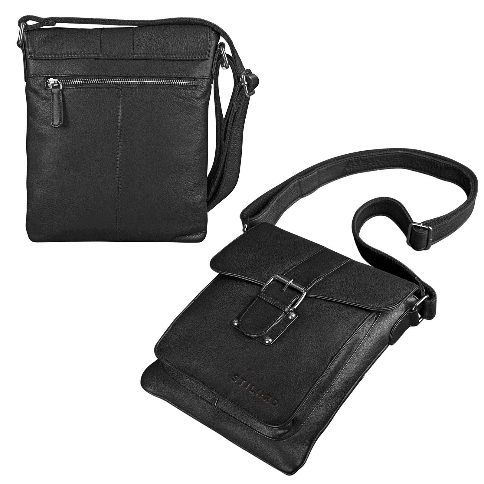 STILORD Schultertasche "Mattia" Kleine Umhängetasche Herren Echt Leder Vintage
