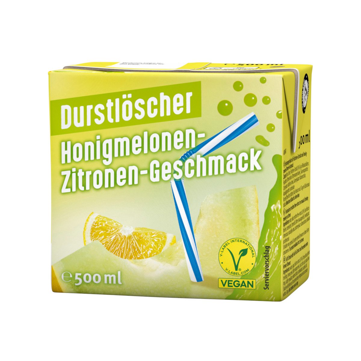 DURSTLOESCHER Softgetränk, Durstlöscher Honigmelonen und Zitronen Geschmack Packung 500ml