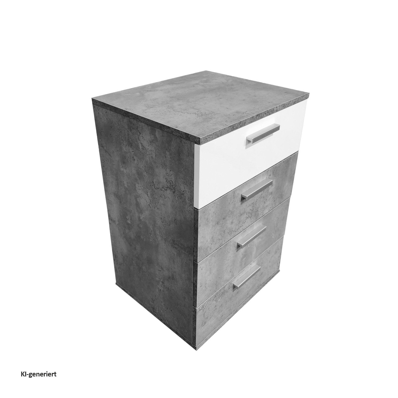 HTI-Line Nachtkommode Nachtschrank Nina mit 4 Schubladen (Stück, 1 St., 1 Nachtschrank ohne Dekoration), Nachttisch Nachtkommode Nachtkonsole