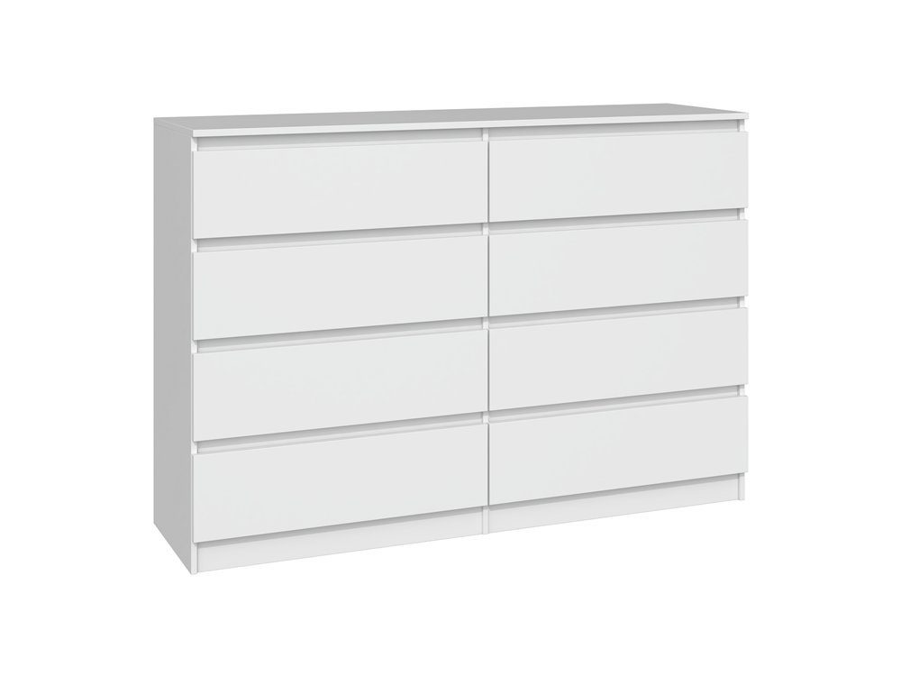 ibonto Kommode Große Mehrzweckschrank mit 8 Grifflosen Schubladen