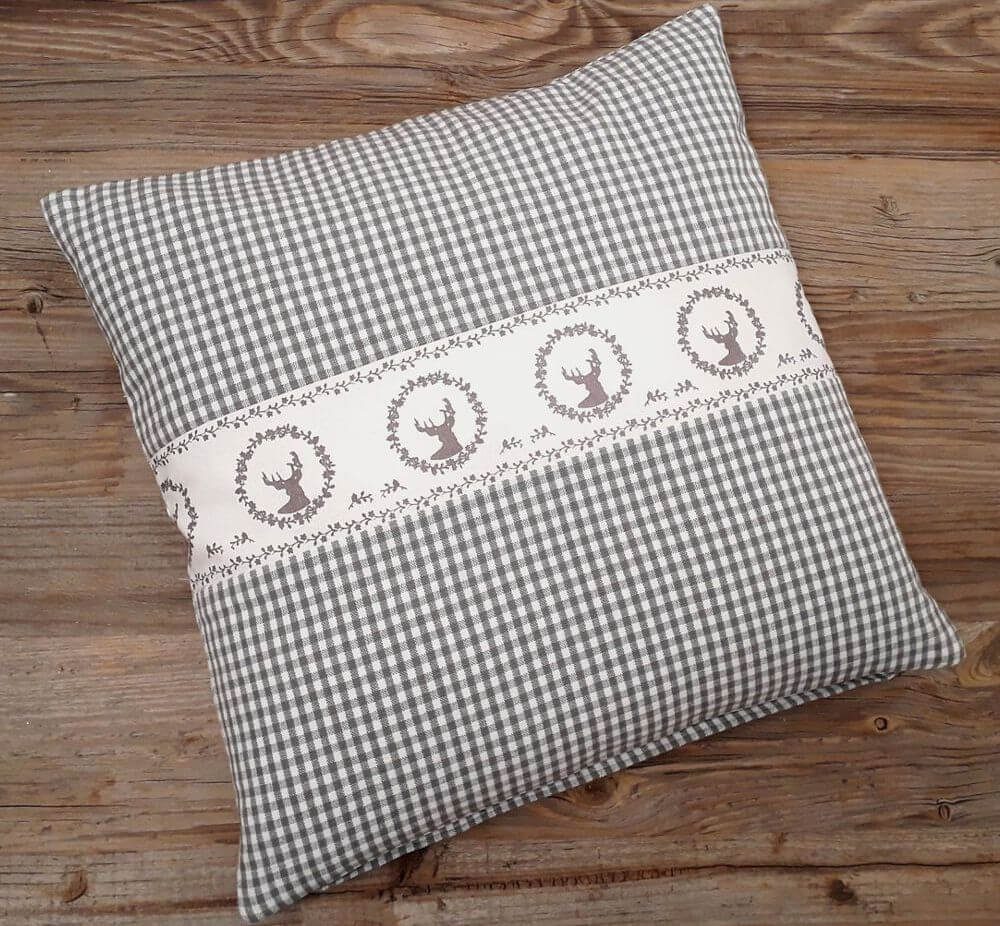 matches21 HOME & HOBBY Kissenbezüge Kissen-Bezug 40x40 cm Landhaus-Stil Hir günstig online kaufen