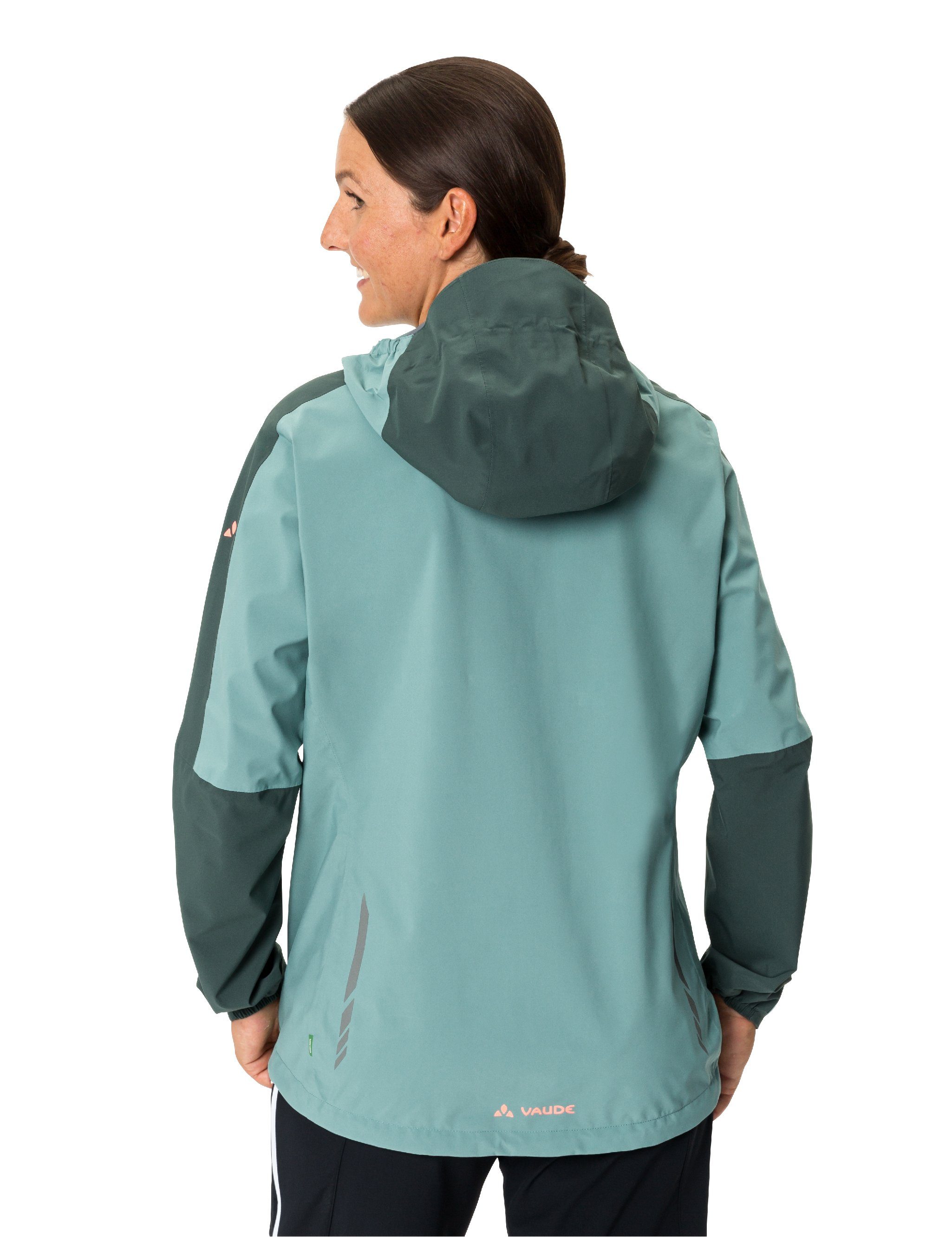 Outdoorjacke Women's dusty Klimaneutral kompensiert VAUDE moss Moab II Rain Jacket (1-St)