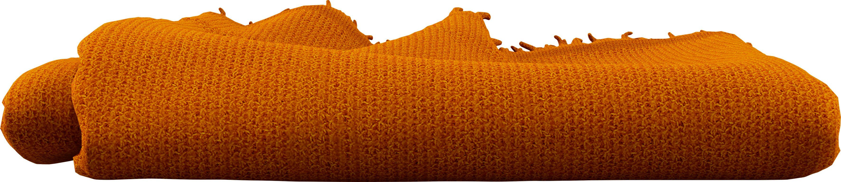 freistil ROLF BENZ Sofakissen freistil 190 Plaid aus feinster Merino-Wolle