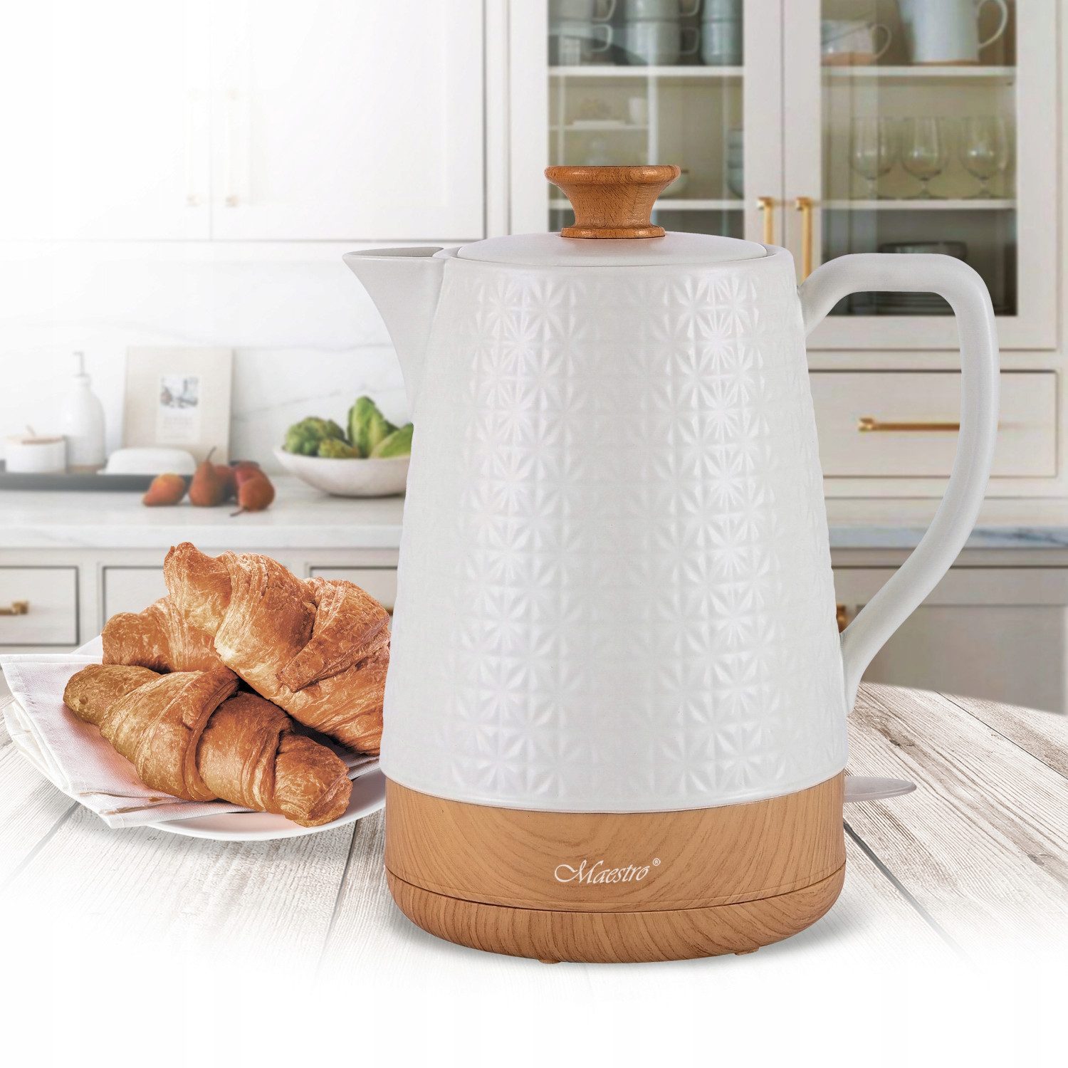 Maestro Wasserkocher MR076, 1.8 l, 1800 W, Elektrischer Keramik-Wasserkocher 1.8l 1800W