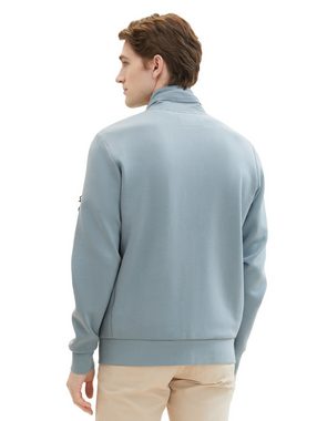 TOM TAILOR Sweatshirt detailed stand-up sweat jacket
