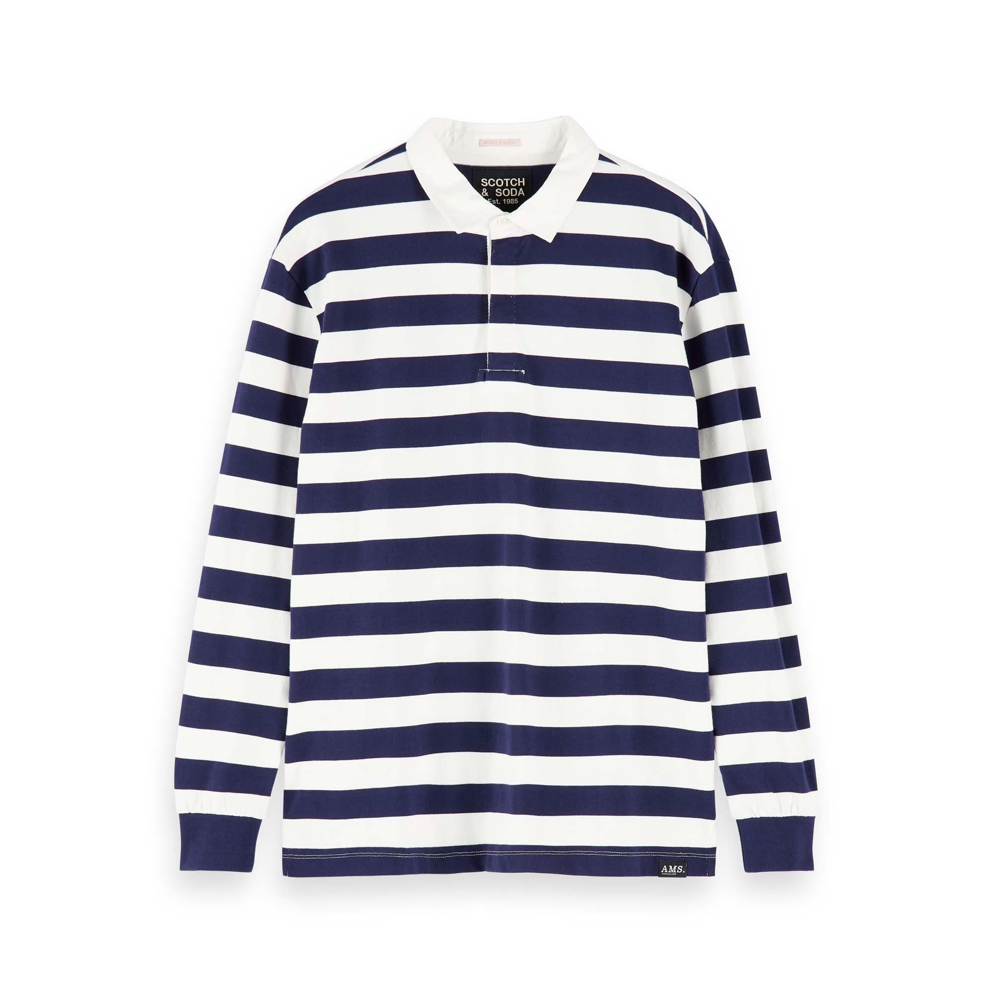 Poloshirt Scotch & Soda Herren Polo Longsleeve Rugby Polo 155474