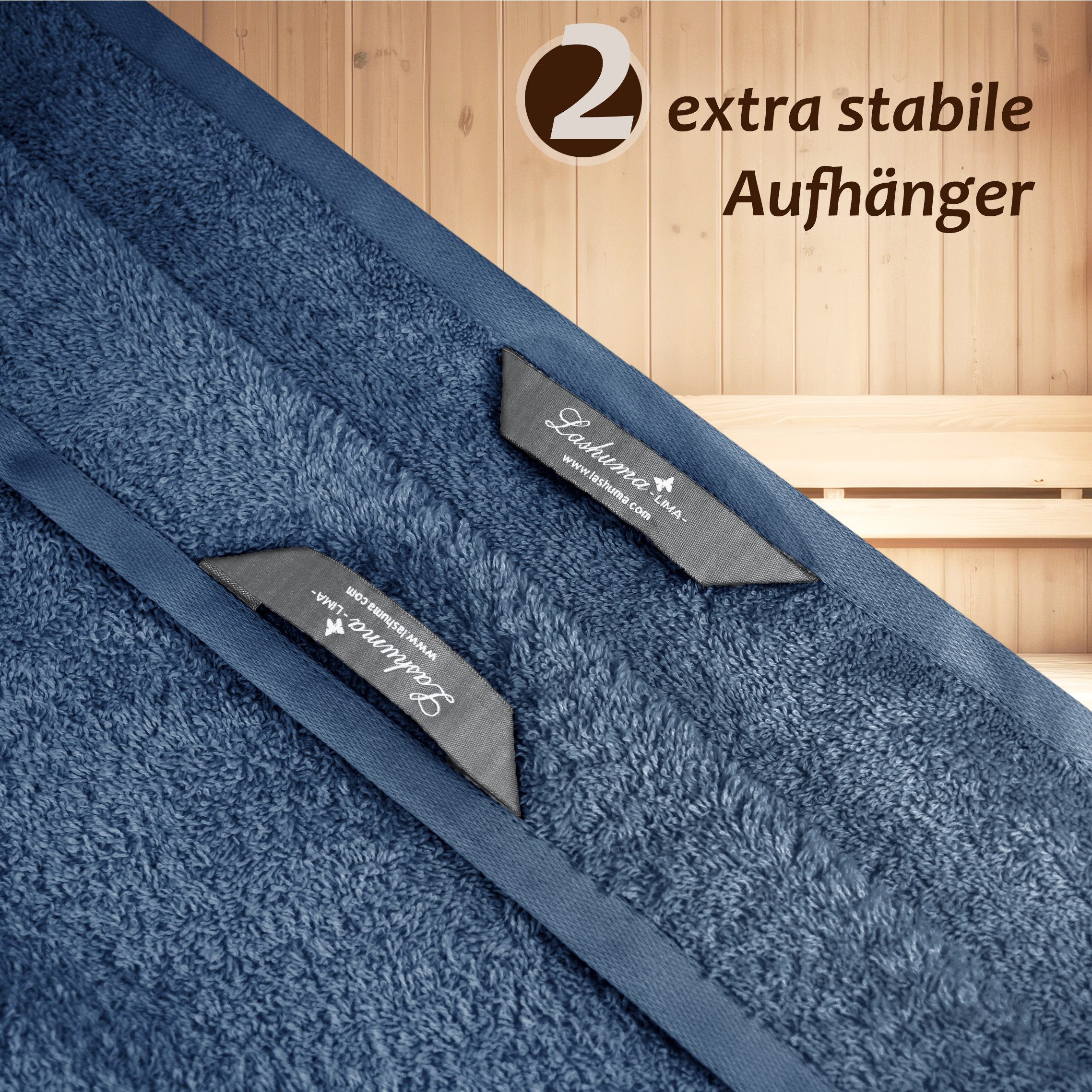 Lashuma Saunatuch XXL Handtuch Lima, (1-St), Premium Frottee Badetuch - Sau günstig online kaufen