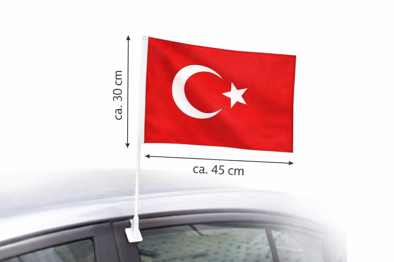 kochmaster Flagge Kochmaster Autofahne Türkei 30x45 cm