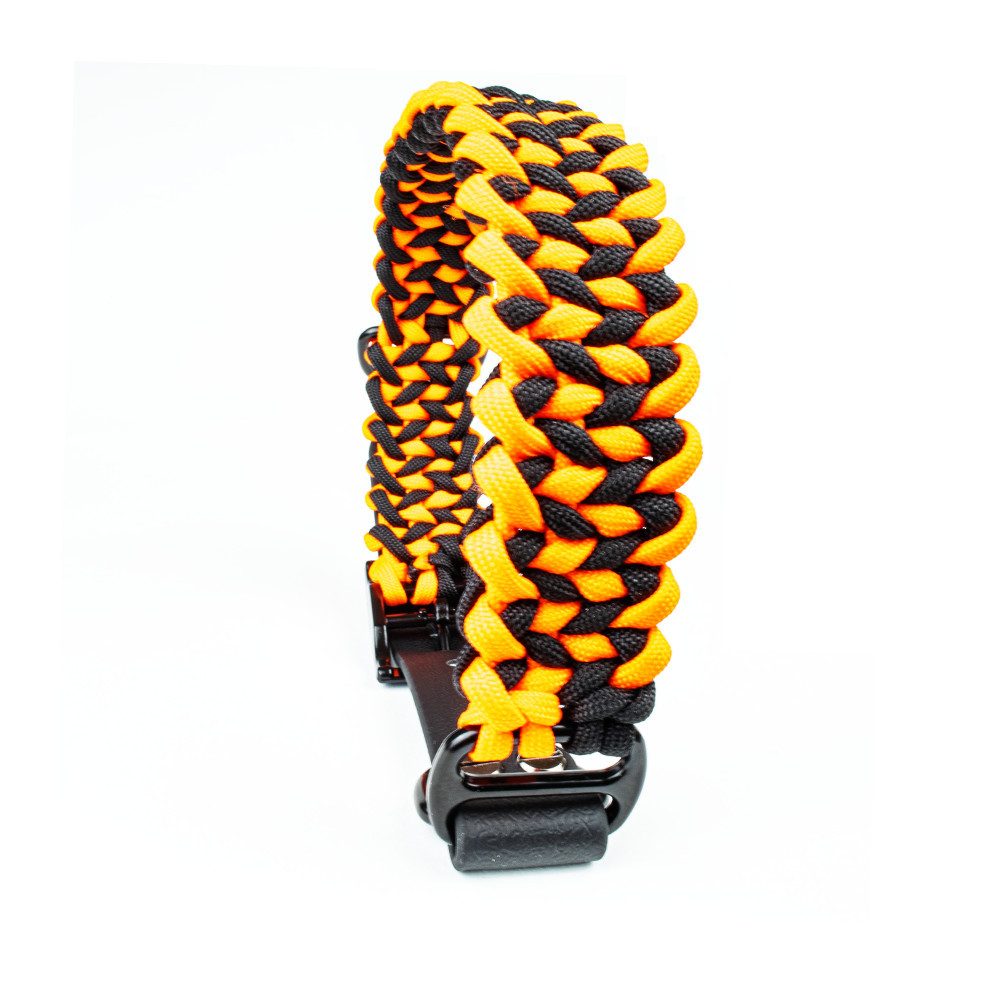 Tierluxe Hunde-Halsband Historisch, Paracord, Biothane, Handgemacht