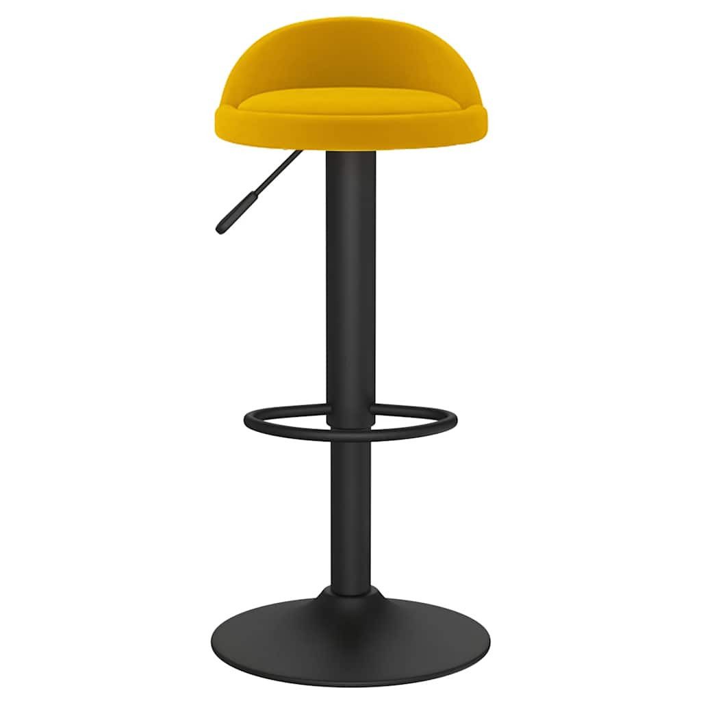 vidaXL Barhocker Barhocker Gelb Samt (1 günstig online kaufen