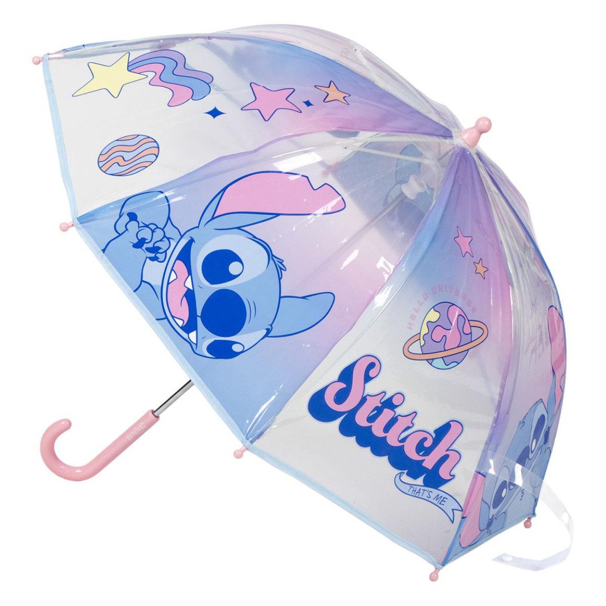 Lilo & Stitch Regenschirm-Wanderstock Ø 45 cm Regenschirm manueller Bubble- günstig online kaufen
