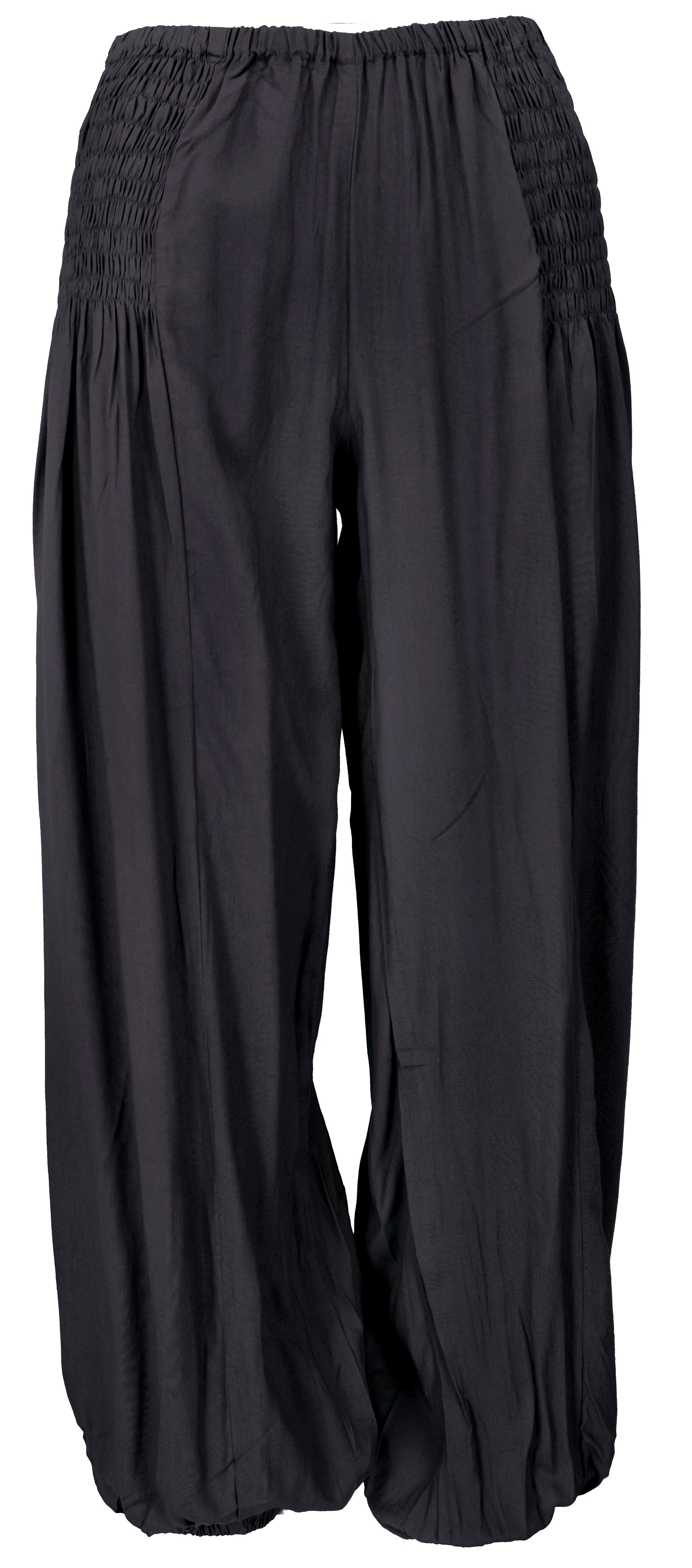 Guru-Shop Relaxhose Luftige Muckhose, Boho Pluderhose, günstig online kaufen