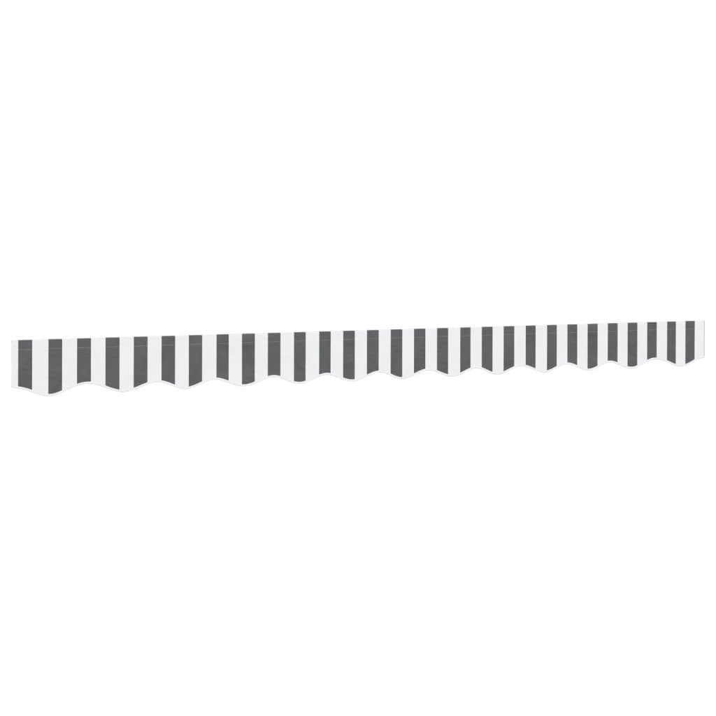 vidaXL Markise Markisenvolant Anthrazit und Weiß Gestreift 280x20 cm (1-St)