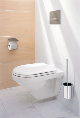 Keuco Badaccessoire-Set Plan, WC-Set, Toilettenpapierhalter mit Anti-Rutsch Einlage und