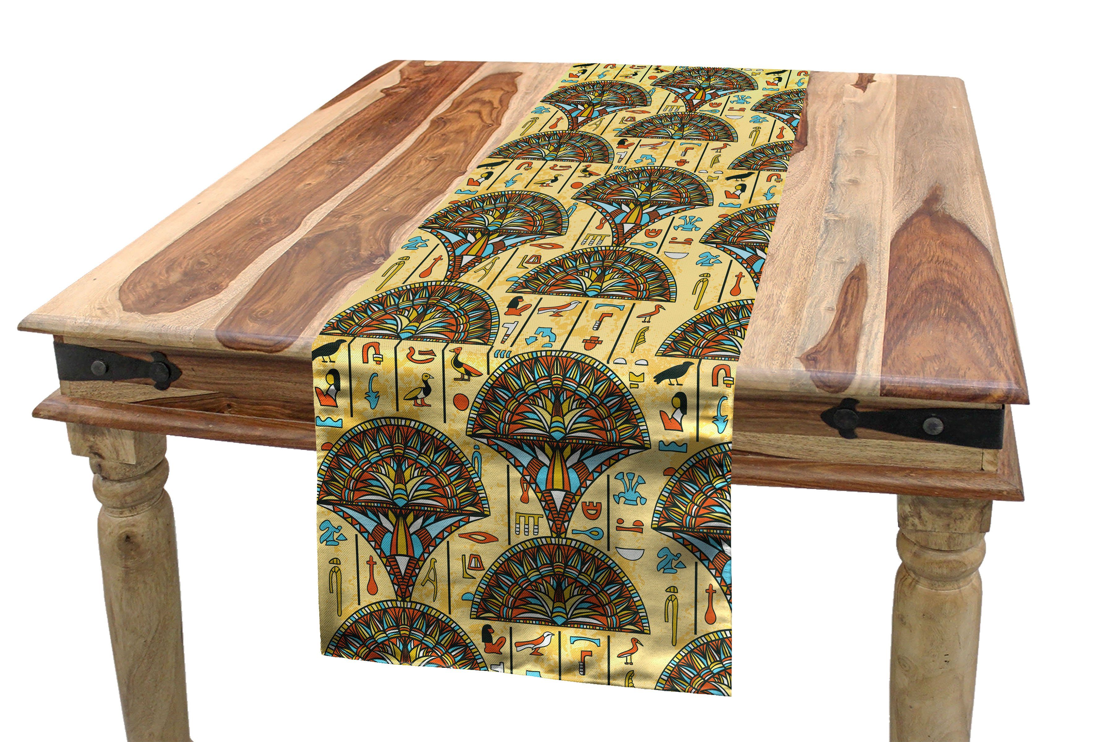 Küche ägyptisch Rechteckiger Tischläufer Tischläufer, folkloristische Abakuhaus Esszimmer Dekorativer Verzierungen