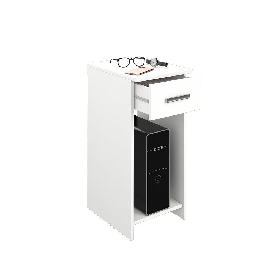 Vicco PC-Schrank Odin, Weiß, 35.1 x 45 cm (1 St)