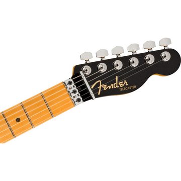 Fender E-Gitarre, American Ultra Luxe Telecaster Floyd Rose HH MN Mystic Black - E-Git
