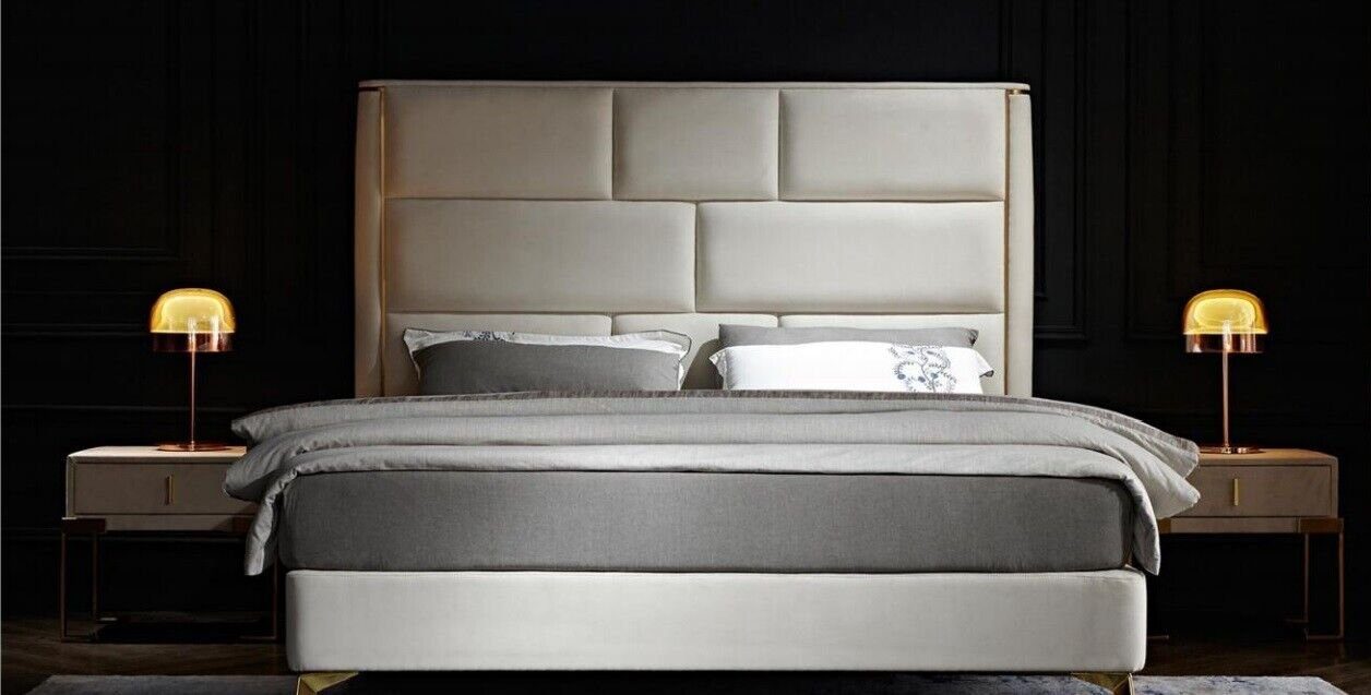 JVmoebel Bett, Luxus Schlafzimmer Bett Polster Design Doppel Hotel Betten